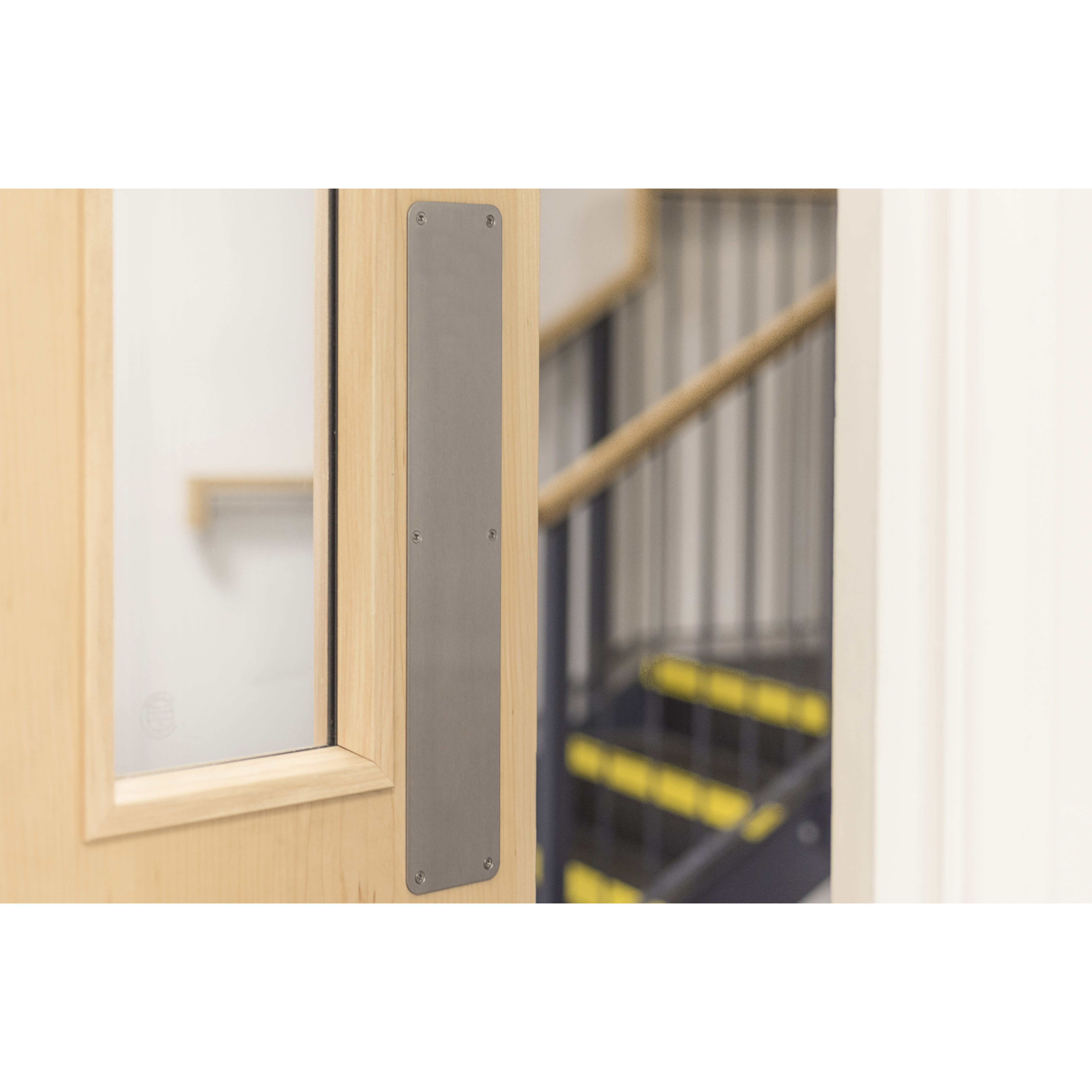 Stainless Steel Plain Finger Plate - 450 x 75 x 1.5mm - Satin - view 3