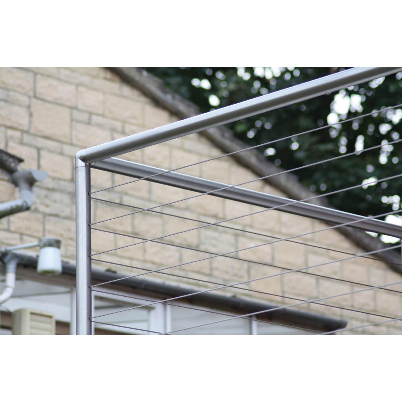 Base Plate & Floor Post - 1100mm Length - 316 Brushed Satin Stainless - view 6