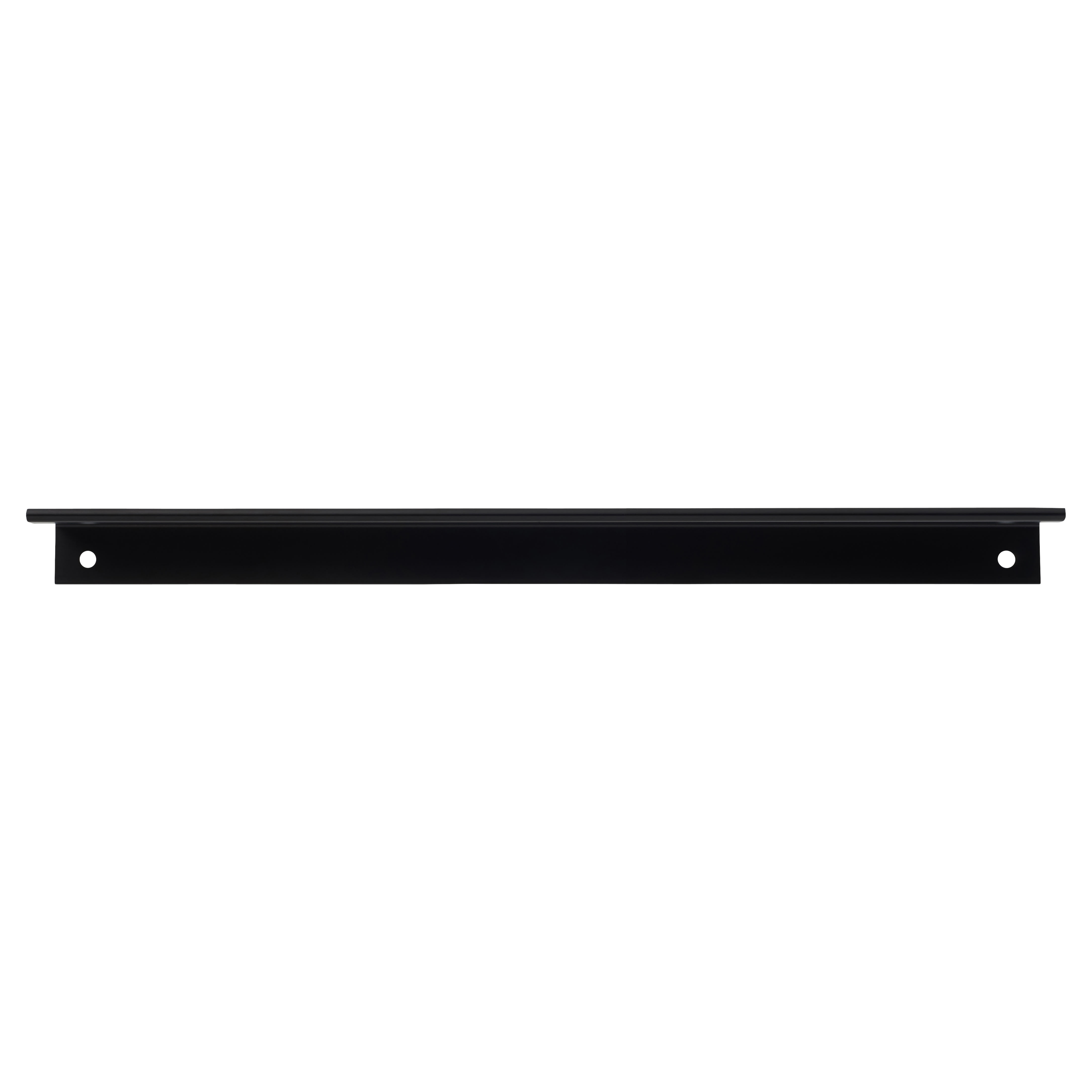 Serva Lipped Edge Cabinet Pull Handle - 160mm Centres - Black - view 3