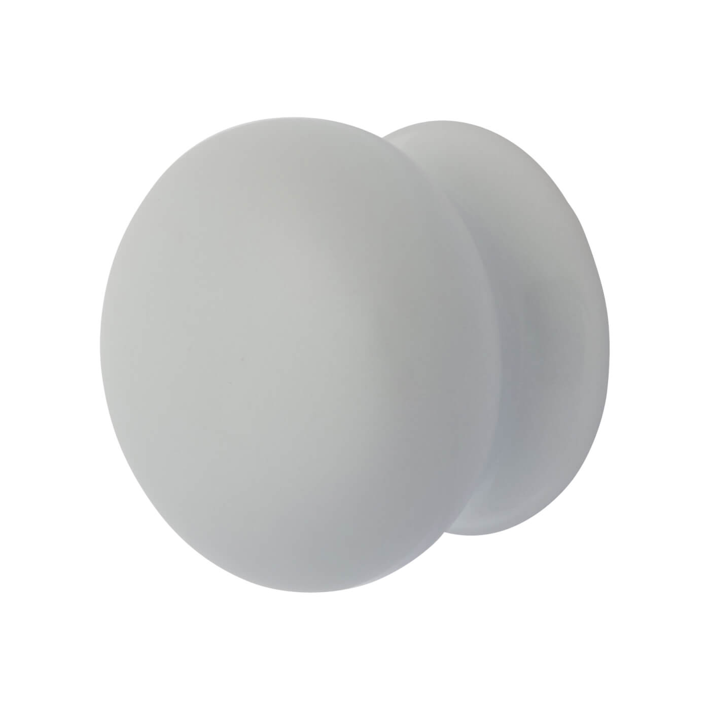 Ceramic/Porcelain Mushroom Round Cabinet Knob - 35mm Diameter - White - view 2