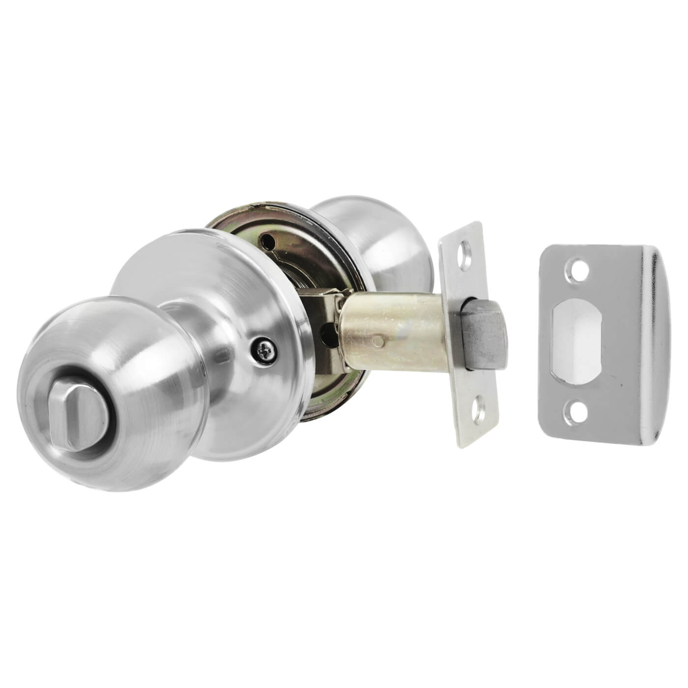 Satin Chrome Bala Hotel Entrance Mortice Door Knobset - 65mm Rose Diameter - view 3