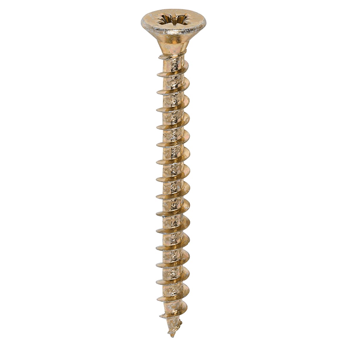 Solo Chippy Pozi Countersunk Wood Screws - 5.0 x 50mm - Yellow Zinc - Pack of 200 - view 3