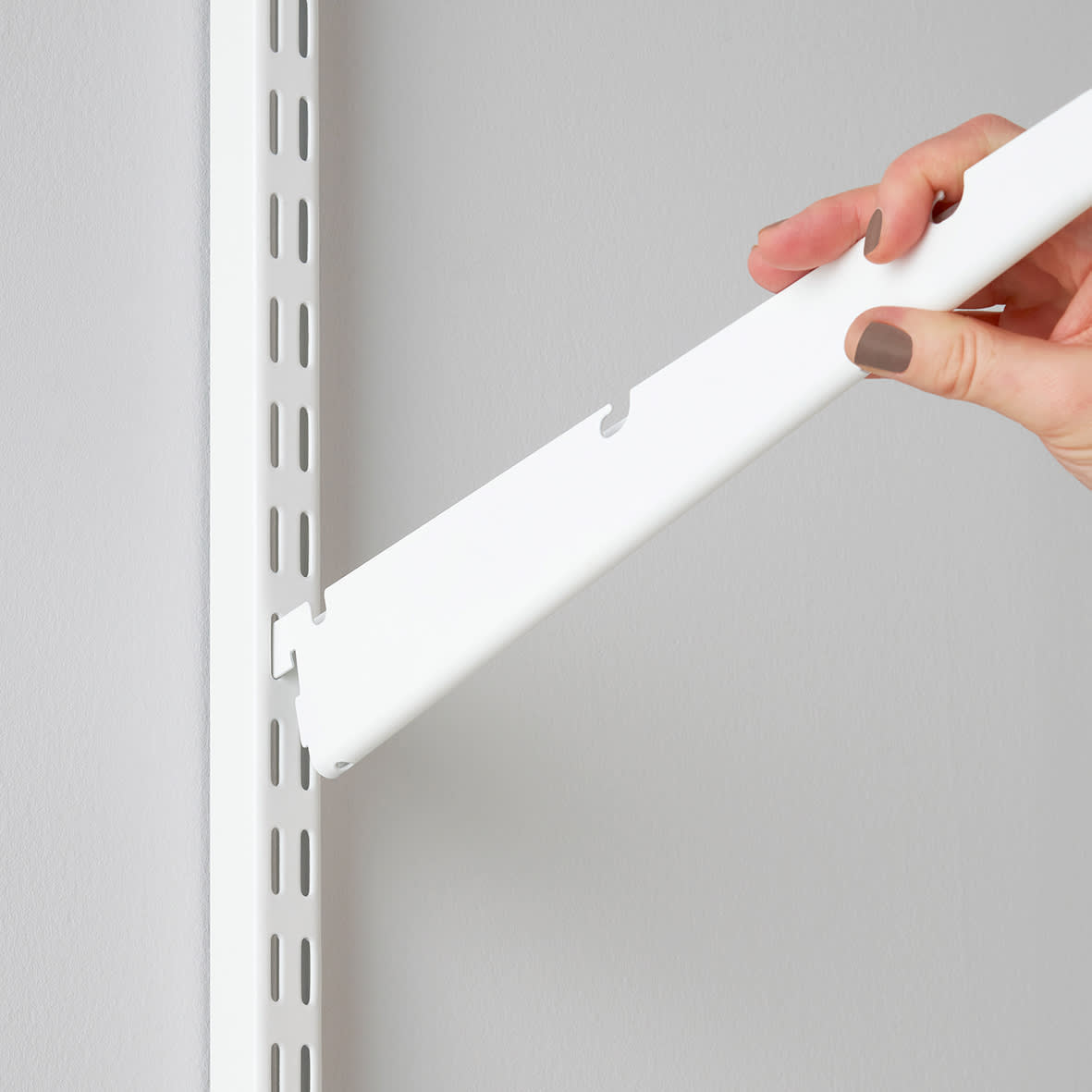 Top Track System - Click In Shelf Bracket - 320mm Length - White - view 3