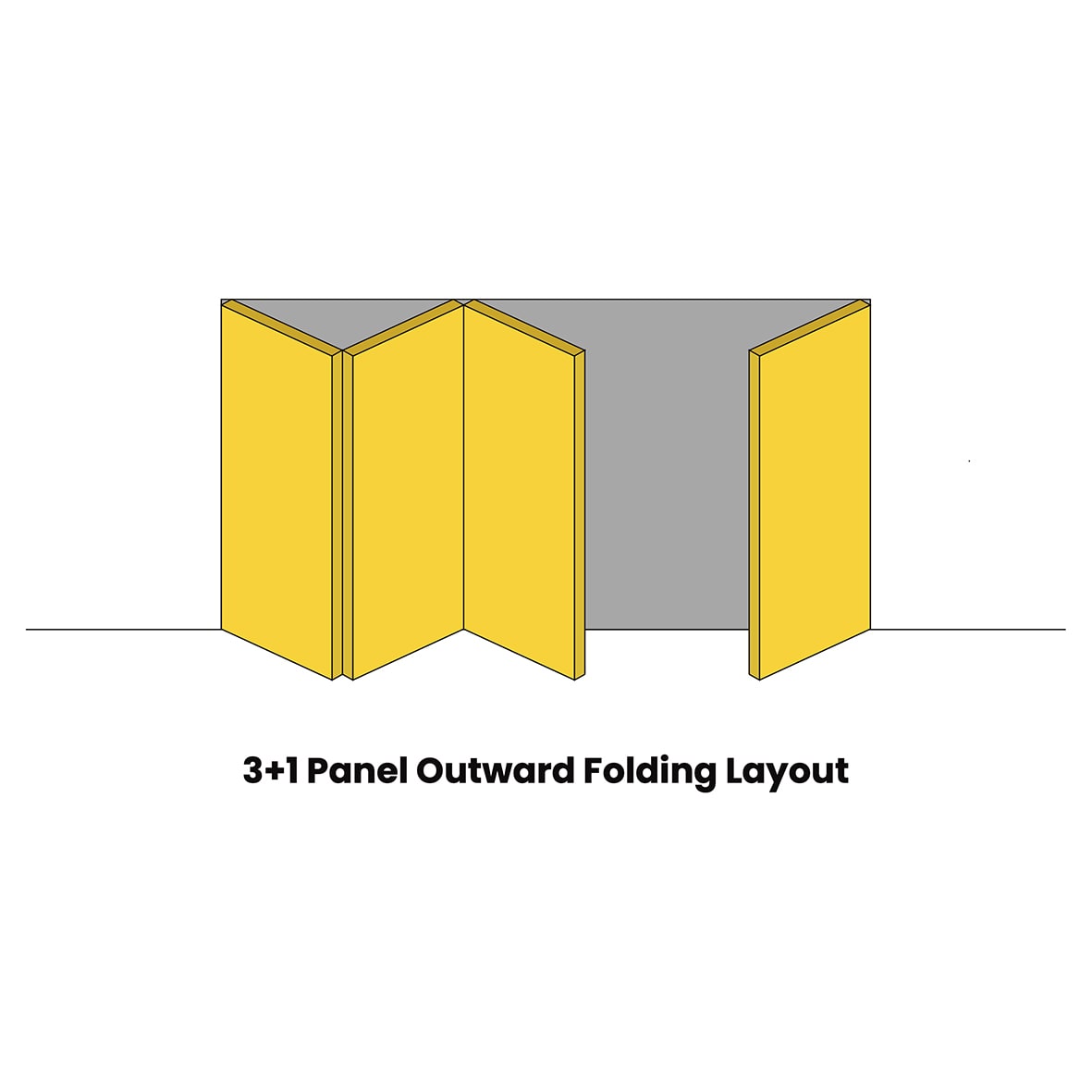 Interfold 35F Bi-Folding Door Kit - 3500mm Track - 4 Door - Polished Stainless Steel - view 6