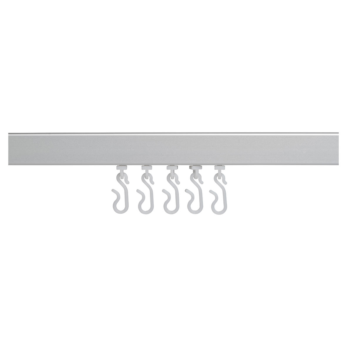 Shower Rail - Straight - Professional Profile - 800-1830mm Length - Silver - view 3