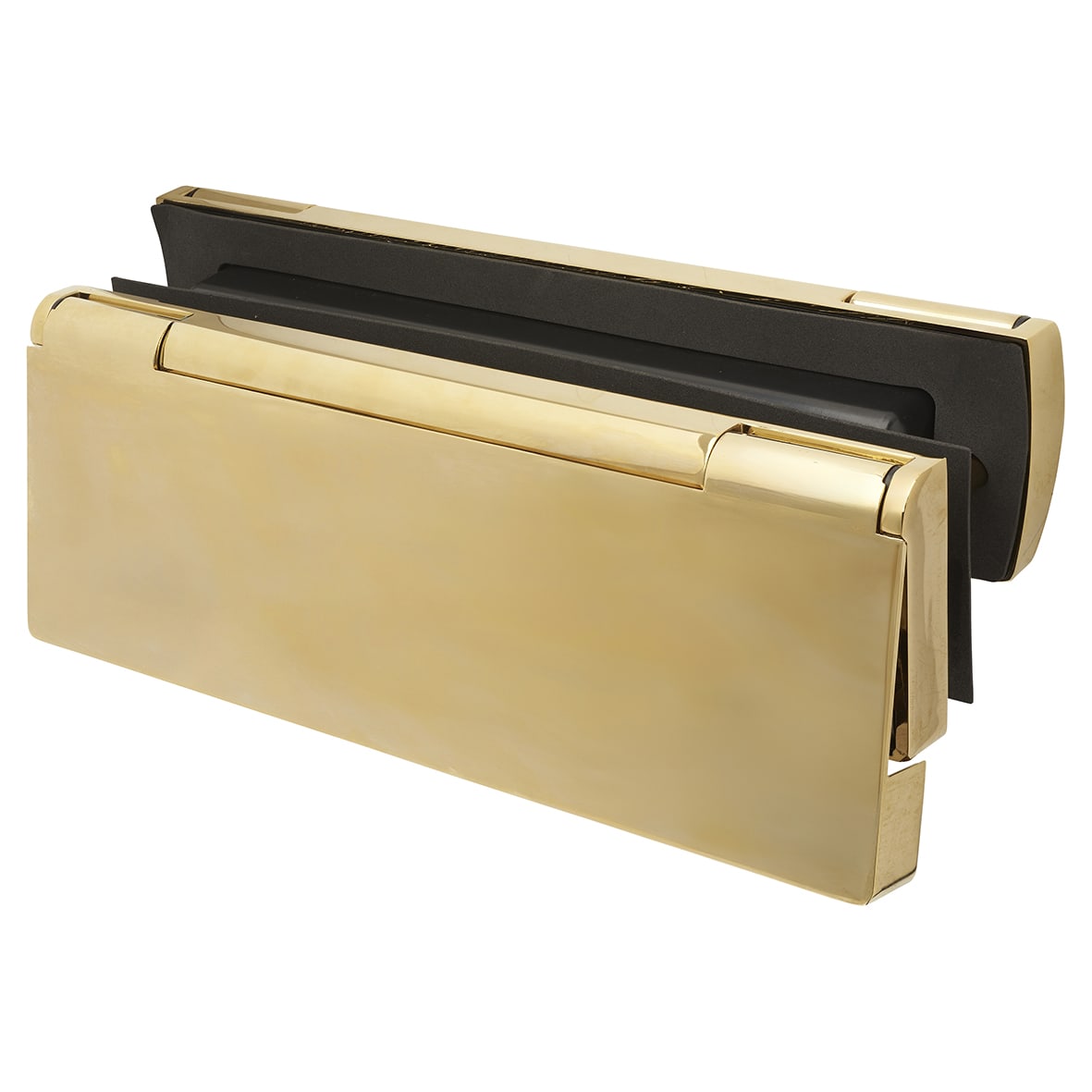 AR708HS Security Letter Plate - 310 x 21mm - Polished Brass - view 2