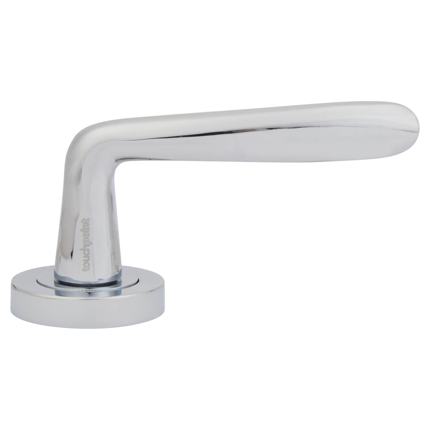 Polished Chrome Door Handles on Round Rose - Eloise Range - view 3