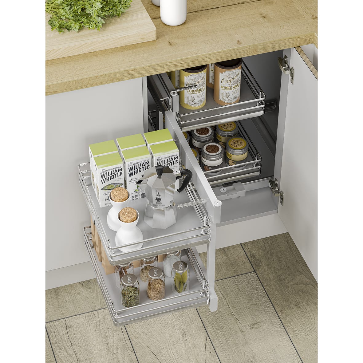 Kitchen Cabinet Storage Blind Corner Optimiser Plus - Fits to Cabinet Width 800mm - view 3