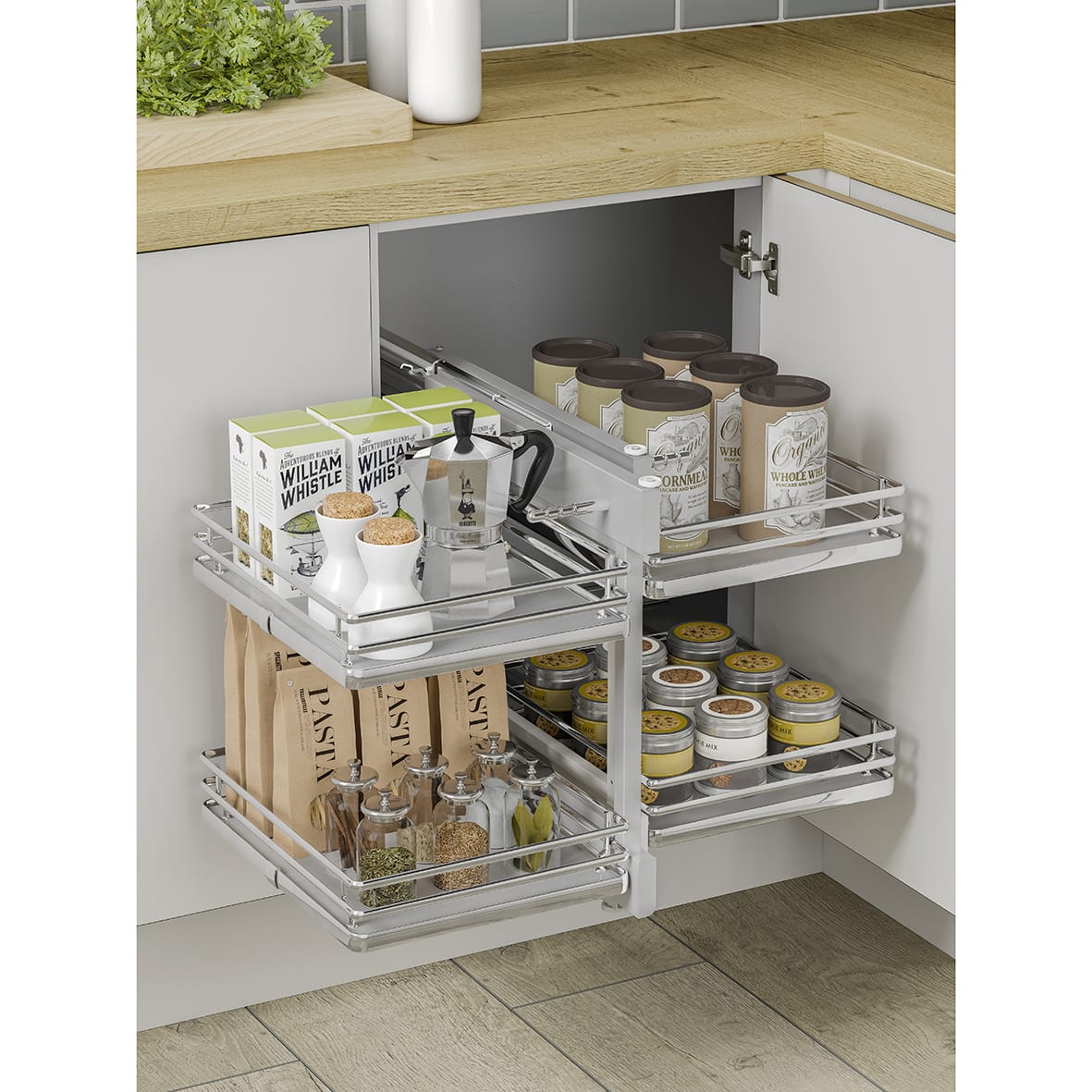 Kitchen Cabinet Storage Blind Corner Optimiser Plus - Fits to Cabinet Width 800mm - view 4