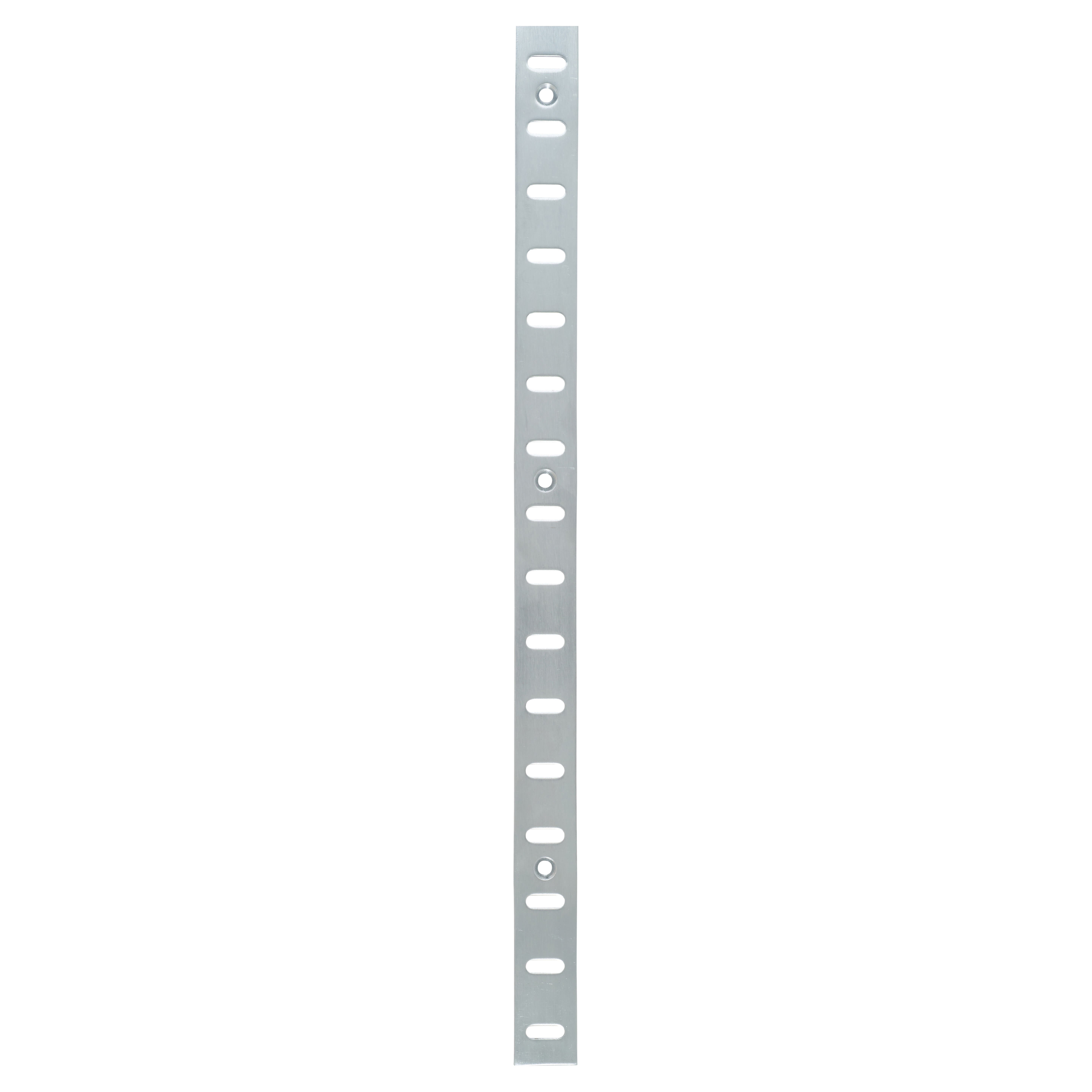 Flat Bookcase Strip - 1829 x 19mm - Satin Chrome Plated (On Solid Brass) - view 2