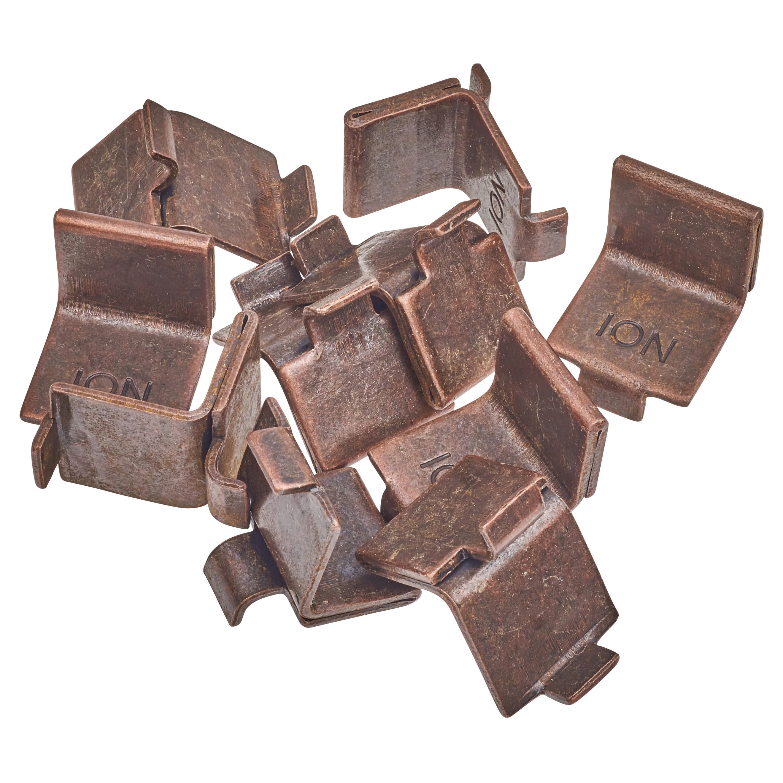 Heavy Duty Flat Bookcase Clip - Bronze Plated - Pack of 10 - view 4