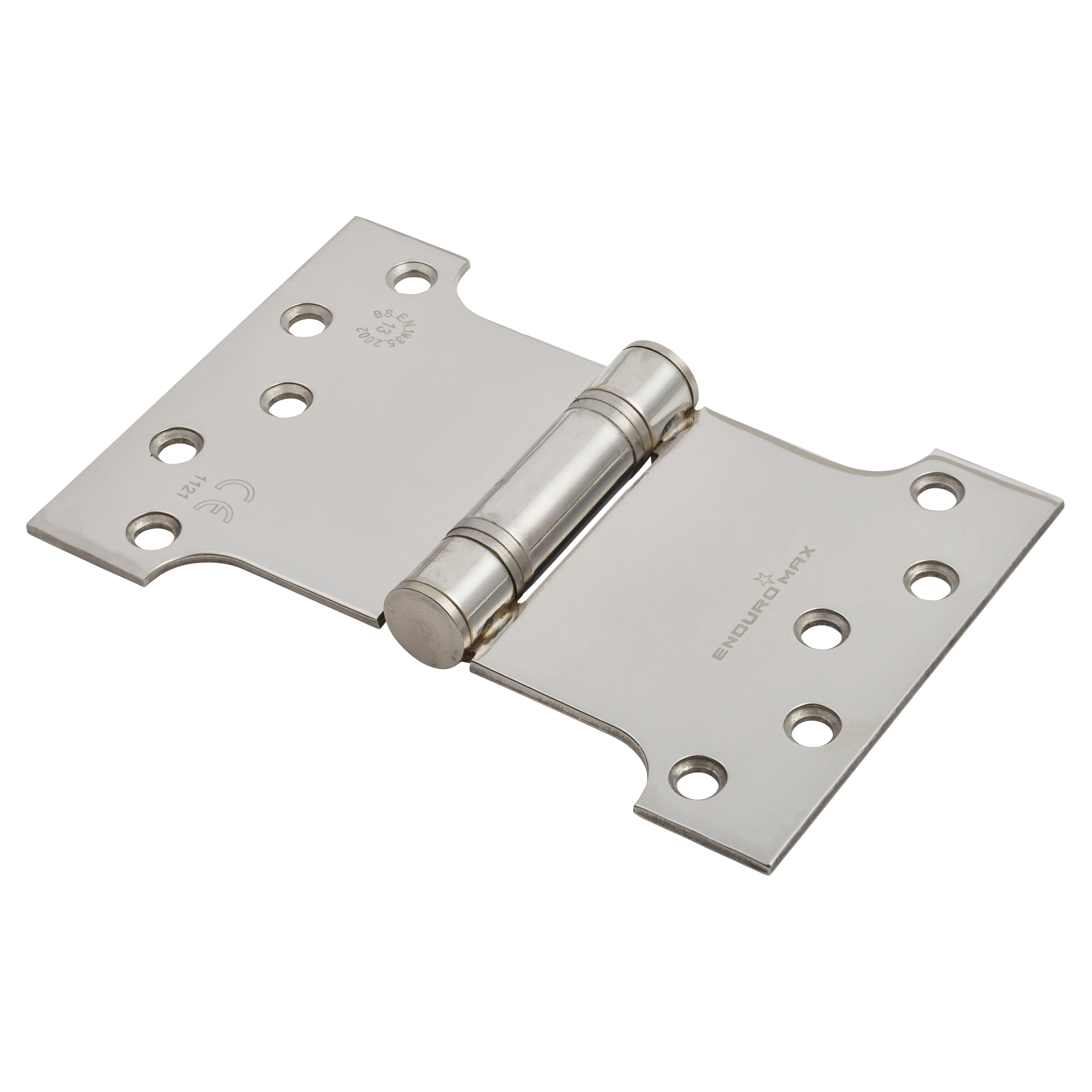 Max Parliament Hinge - 102 x 100 x 152 x 3.5mm - Polished Stainless Steel - Pair - view 2