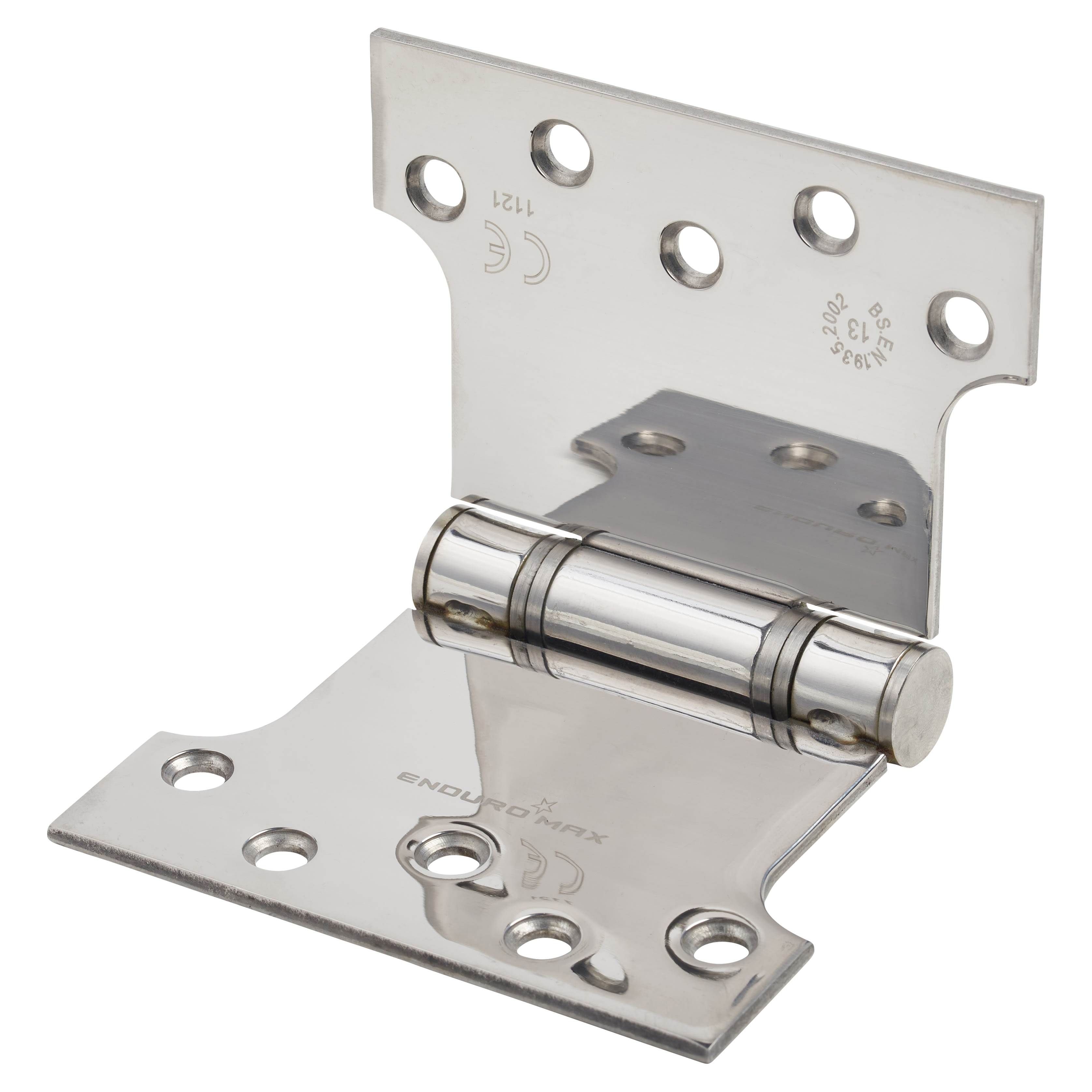 Max Parliament Hinge - 102 x 100 x 152 x 3.5mm - Polished Stainless Steel - Pair - view 3