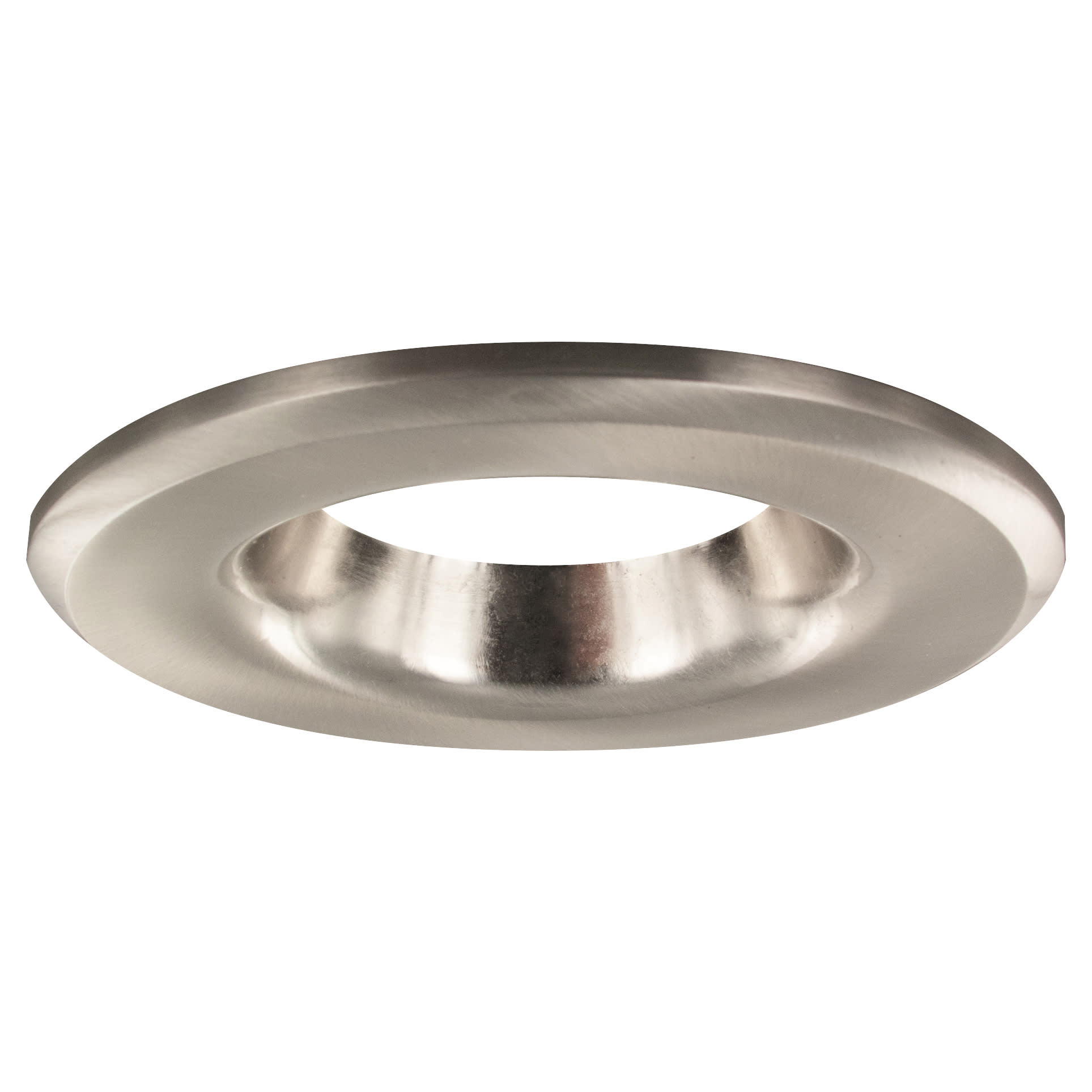 LED Lux Fire Fixed Fire Rated Downlight Bezel - Satin Nickel - view 2