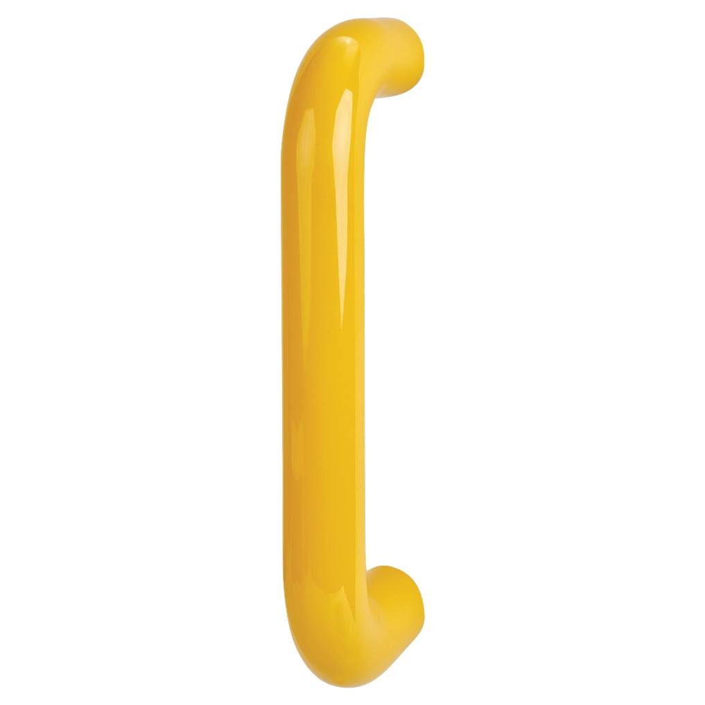 Golden Yellow Nylon D-Bar Door Pull Handle - Bolt Fix - 300mm c/c - view 2