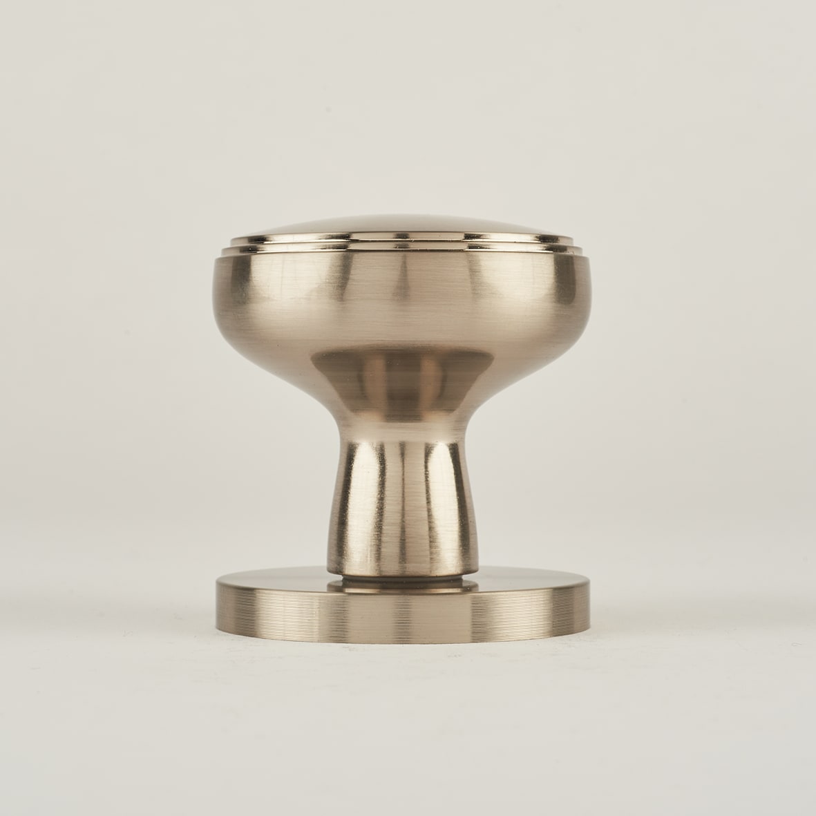 Satin Nickel Classic Mortice Door Knob - 60mm Rose Diameter - view 3