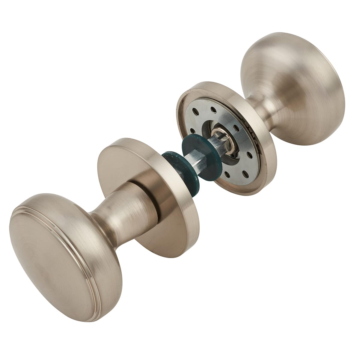 Satin Nickel Classic Mortice Door Knob - 60mm Rose Diameter - view 4