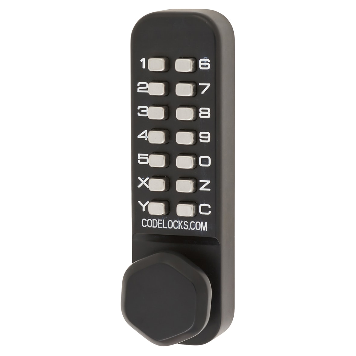 External Marine Grade Push Button Code Lock and Latch - Holdback - Black - view 2