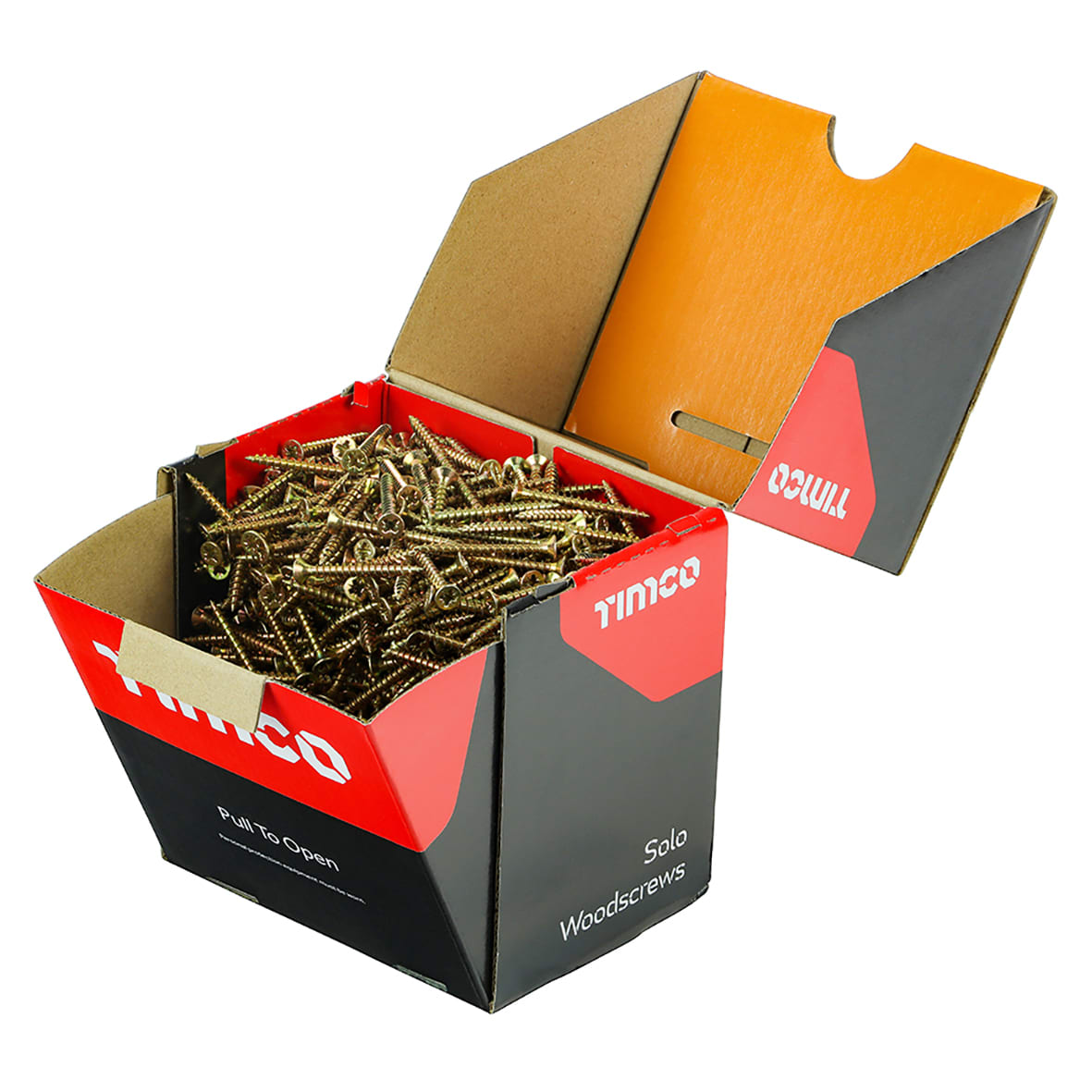 Solo Chippy Pozi Countersunk Wood Screws - 4.0 x 40mm - Yellow Zinc - Pack of 1000 - view 2