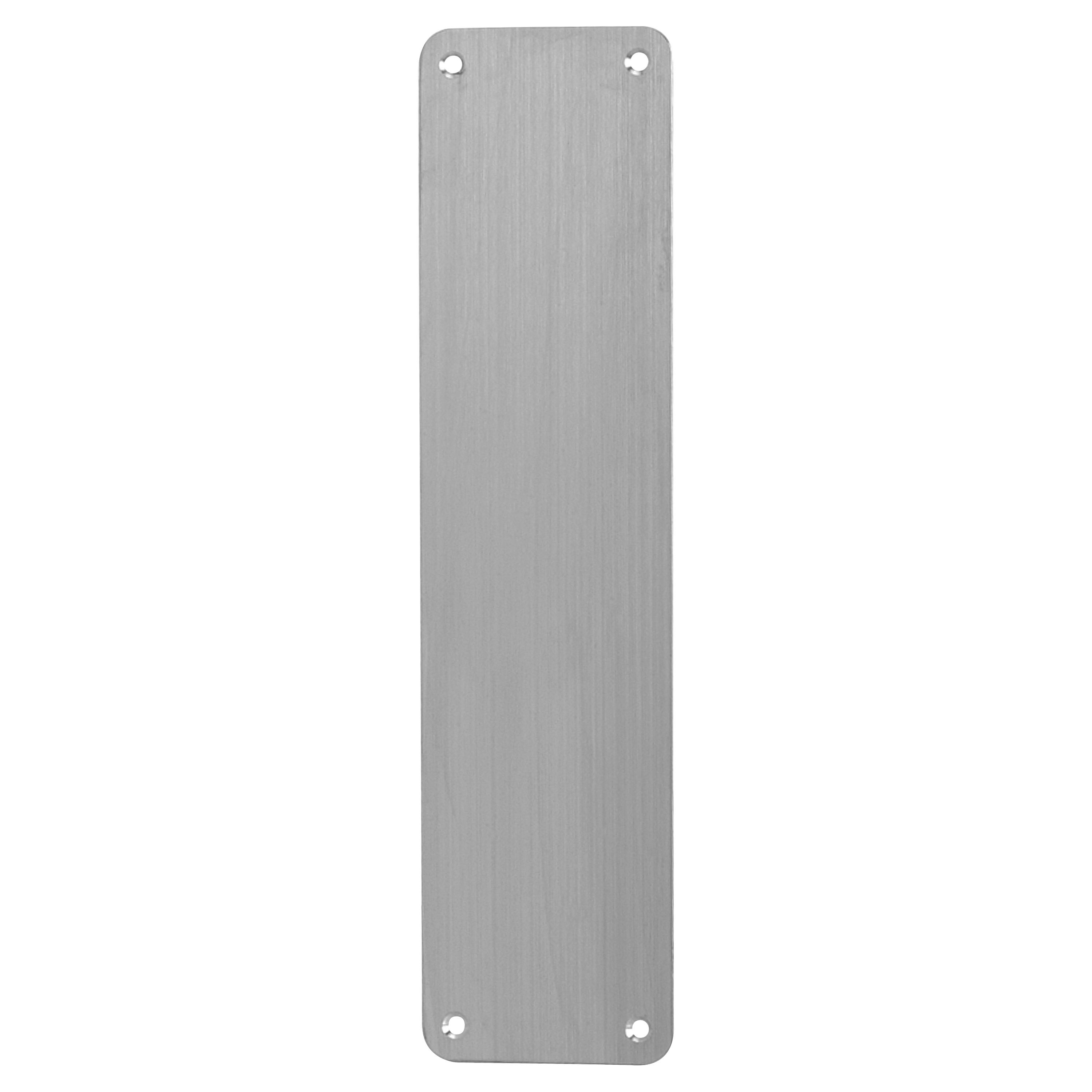 Stainless Steel Plain Finger Plate - 300 x 75 x 1.5mm - Satin - view 2