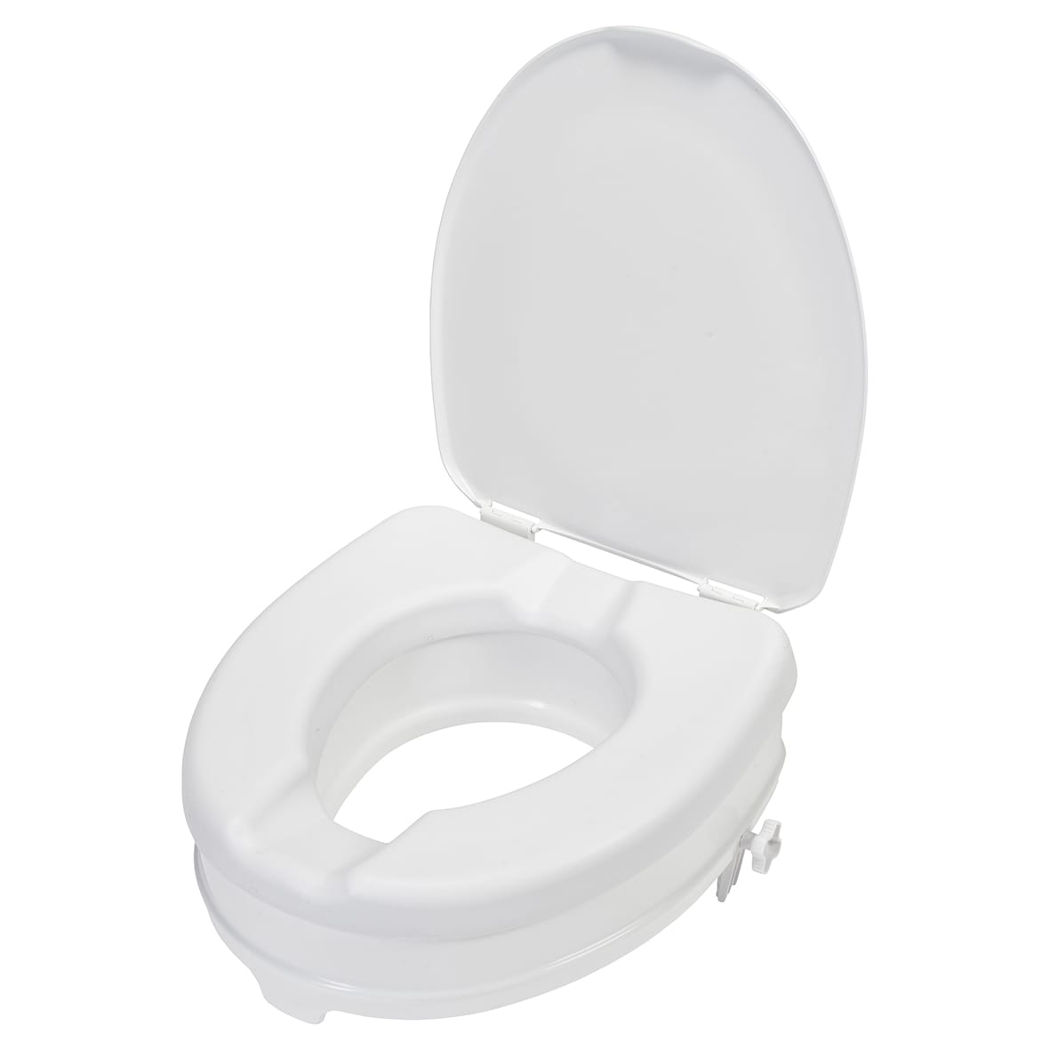 Carragh Standard Close Raised Toilet Seat with Lid - White - view 2