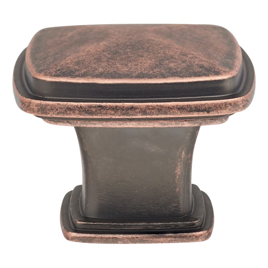 Hadden Square Cabinet Knob - 31 x 31mm - Antique Copper - view 3