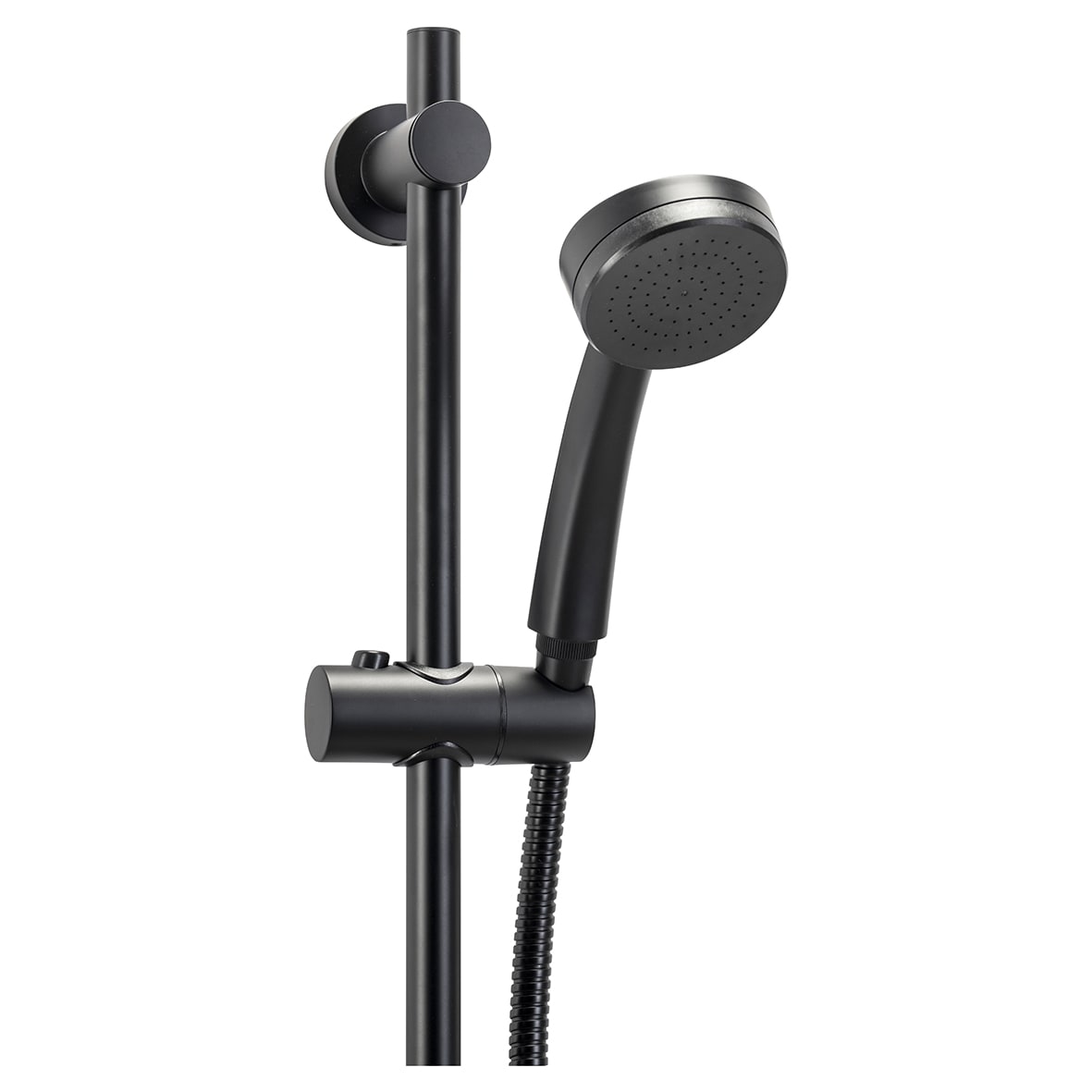 Presion Single Spray Shower Kit - Matt Black - view 3