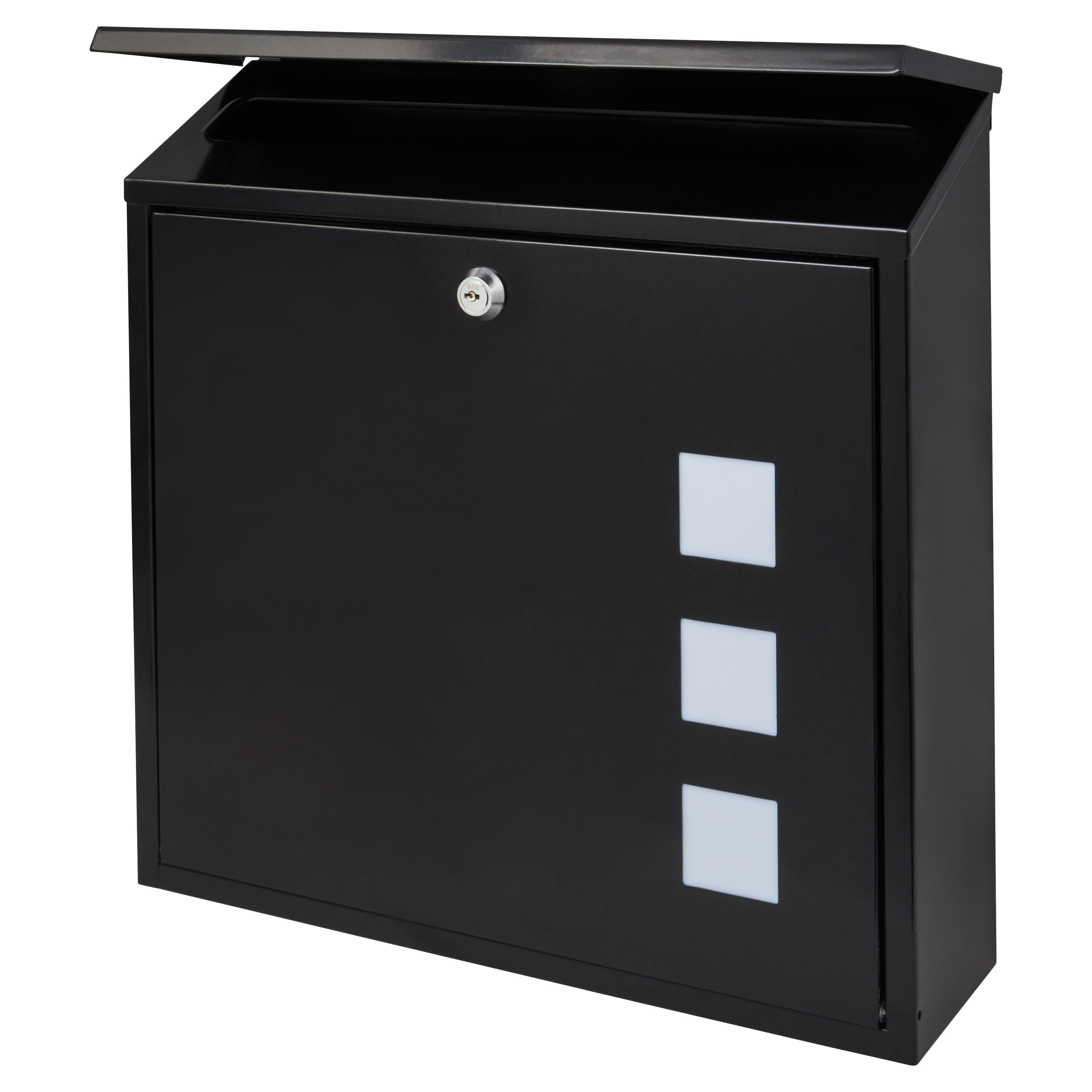 Aire Postbox - 370 x 364 x 114mm - Black - view 3