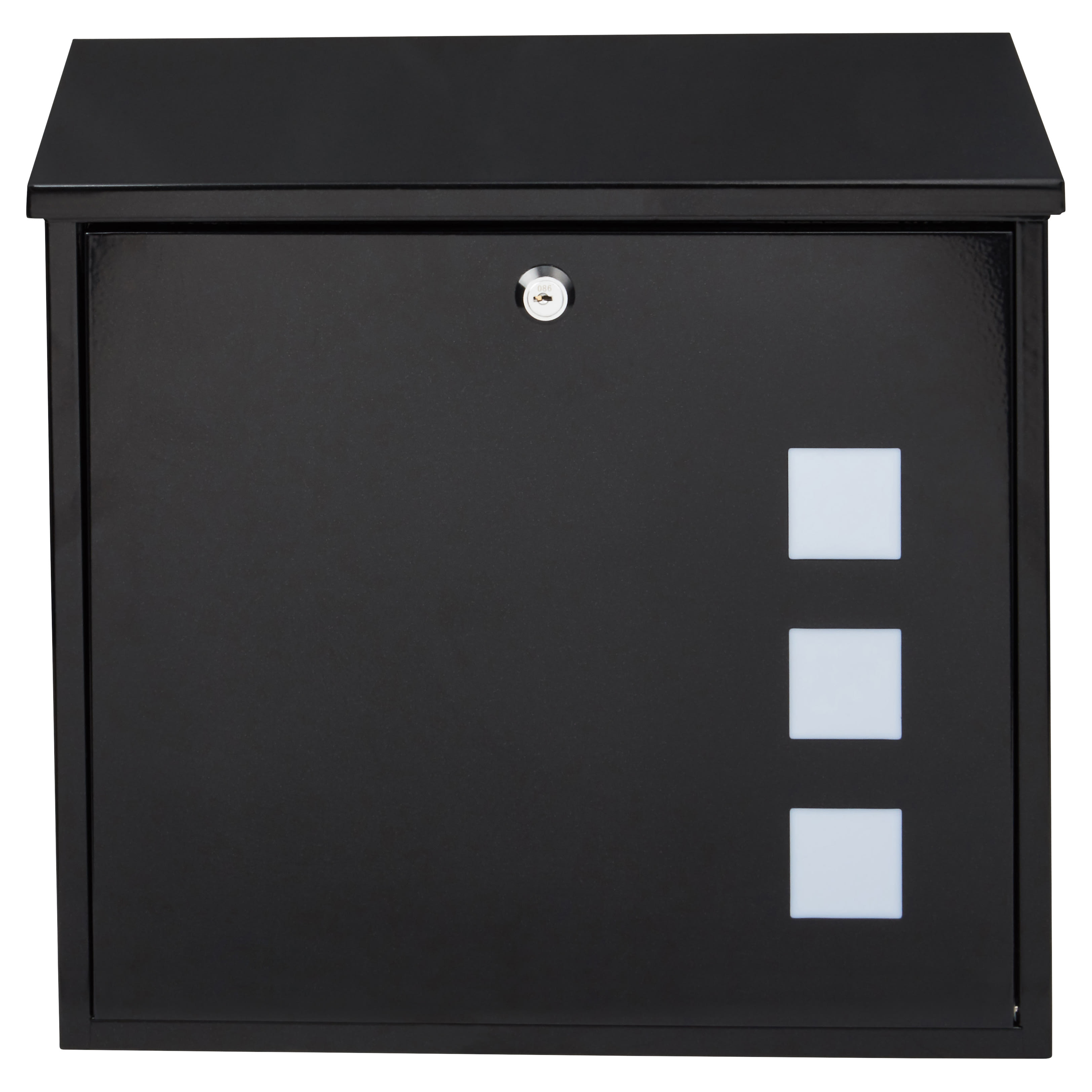 Aire Postbox - 370 x 364 x 114mm - Black - view 5