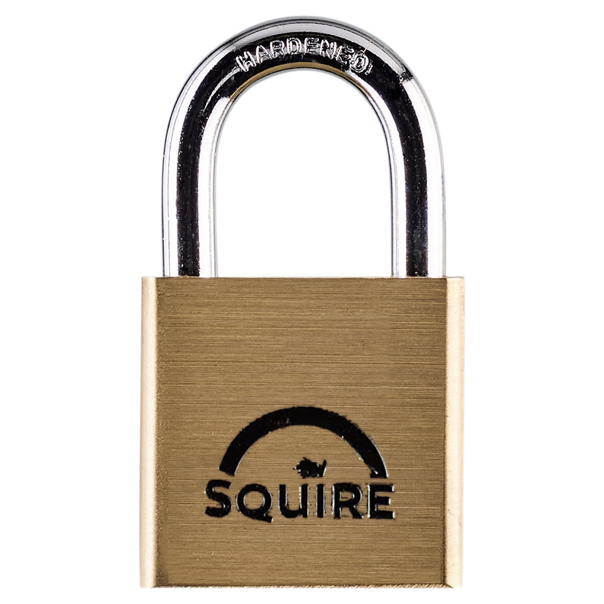 Lion Open Shackle Padlock - 30mm Body - 19.5 x 16.5mm Shackle - Brass - view 2