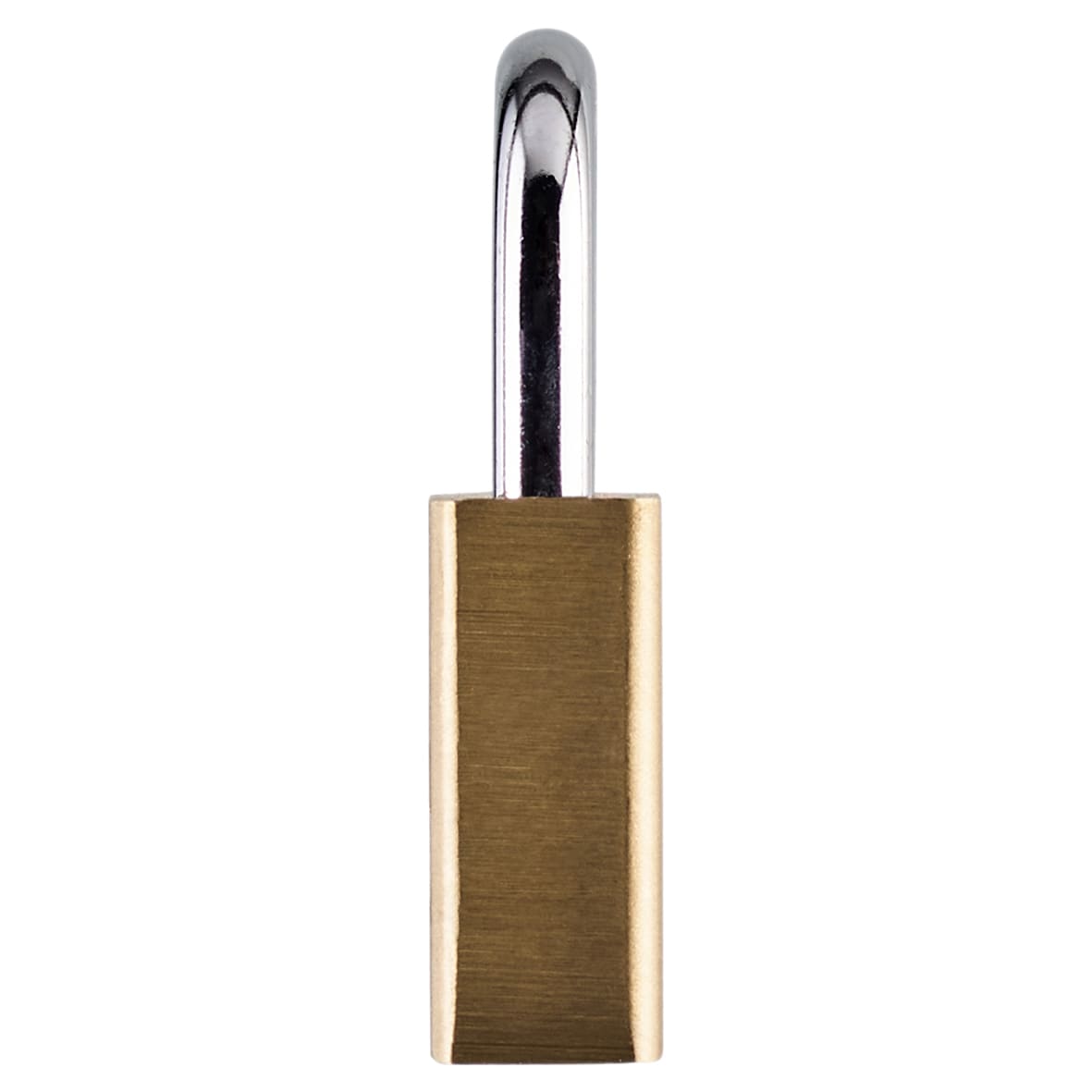 Lion Open Shackle Padlock - 30mm Body - 19.5 x 16.5mm Shackle - Brass - view 3