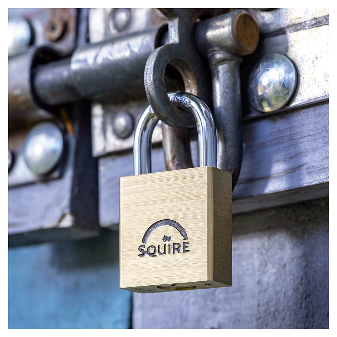 Lion Open Shackle Padlock - 30mm Body - 19.5 x 16.5mm Shackle - Brass - view 4