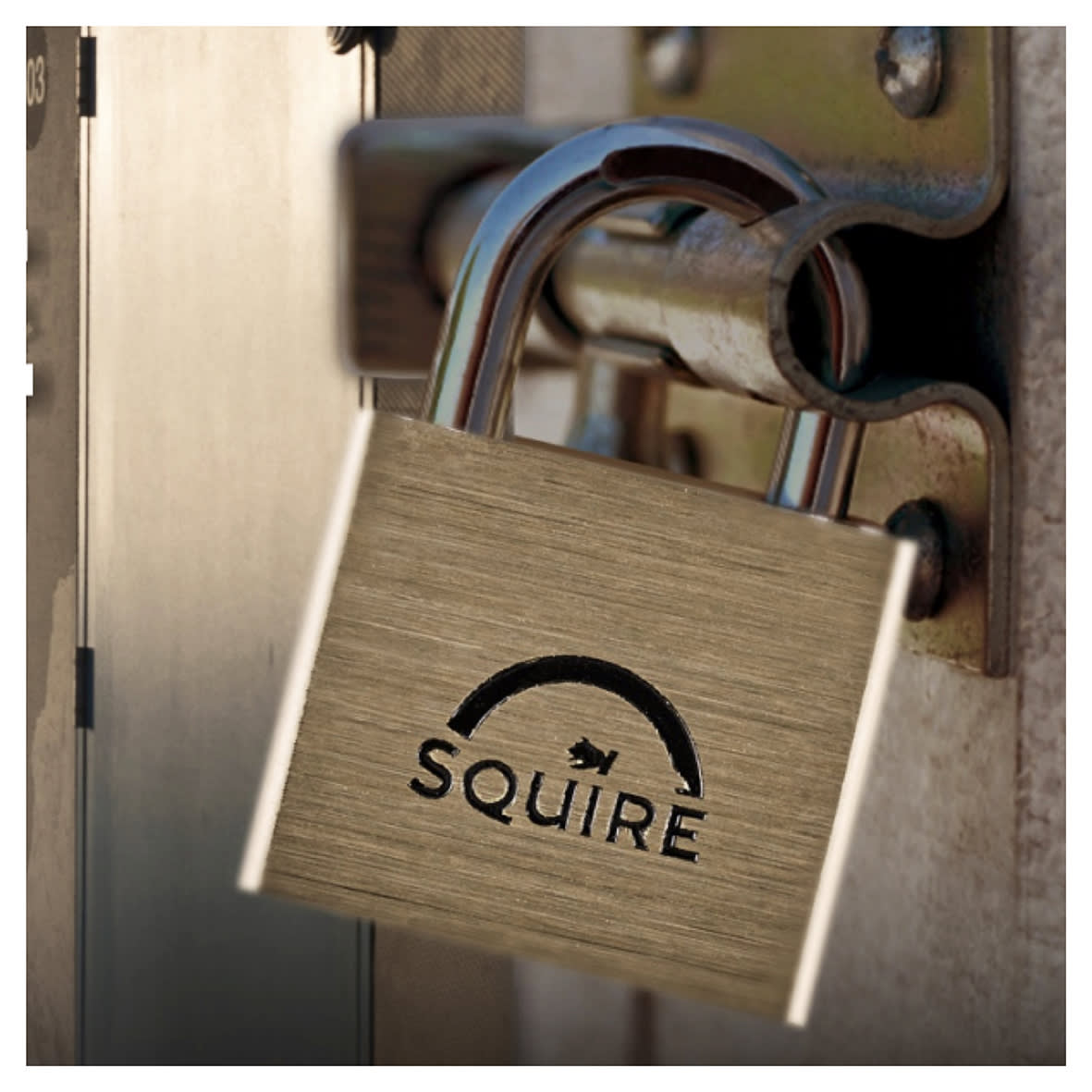 Lion Open Shackle Padlock - 30mm Body - 19.5 x 16.5mm Shackle - Brass - view 7