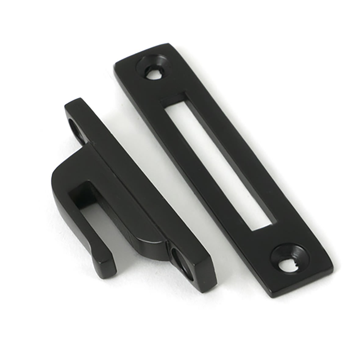 Newbury Locking Mortice & Hook Plate Window Fastener - Reversible - Matt Black - view 3