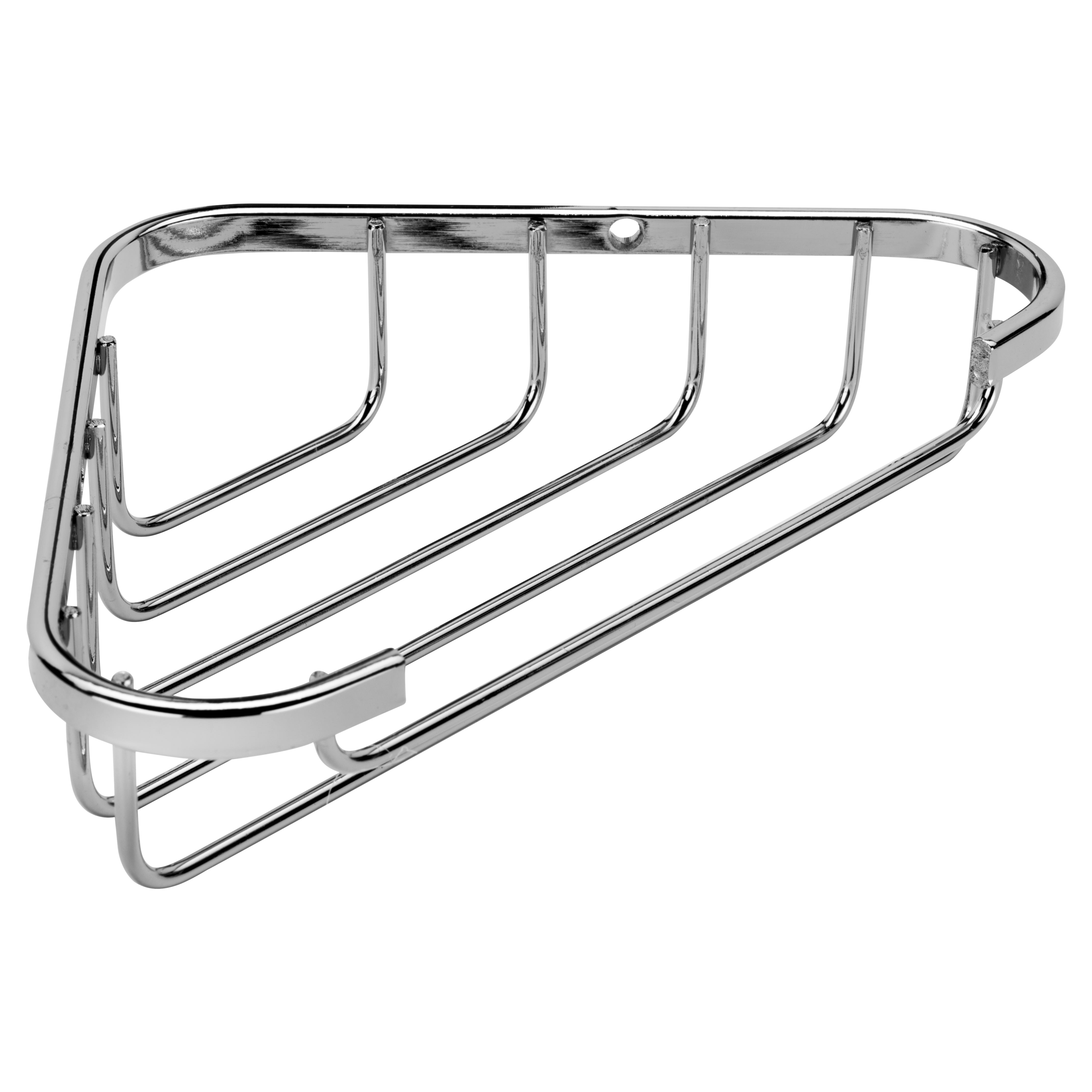 Wirework Small Corner Shower Soap Dish Basket - 40 x 195 x 120mm - Mild Steel - view 3