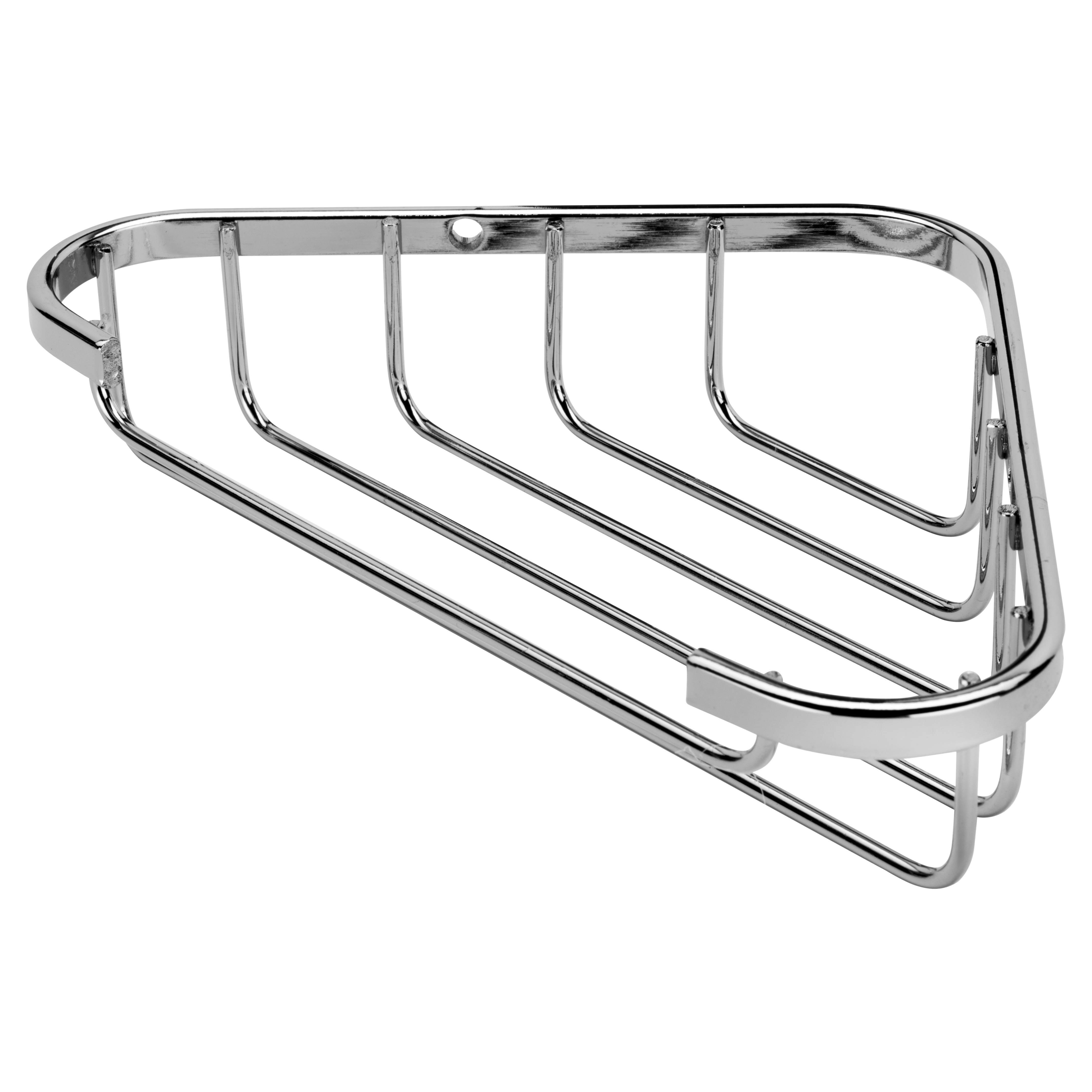 Wirework Small Corner Shower Soap Dish Basket - 40 x 195 x 120mm - Mild Steel - view 4