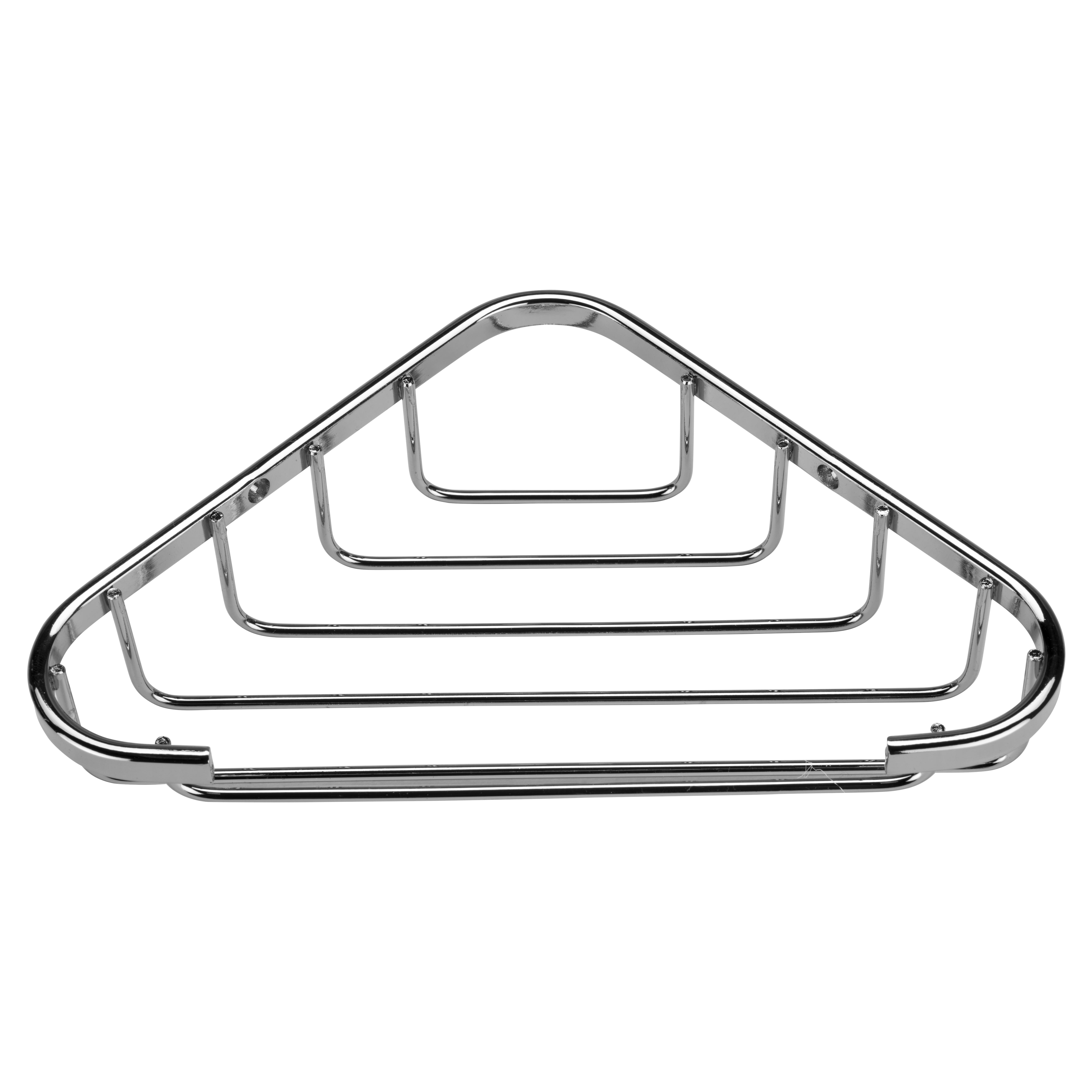 Wirework Small Corner Shower Soap Dish Basket - 40 x 195 x 120mm - Mild Steel - view 5