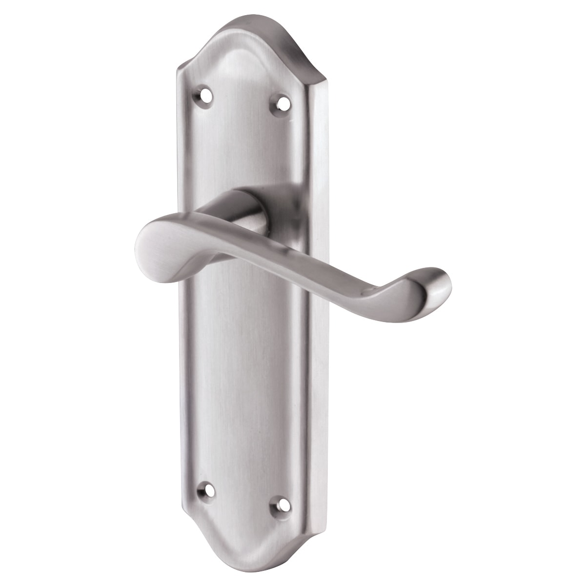 Satin Chrome Scroll Latch Door Handles Pack - Ashmead Range - view 4