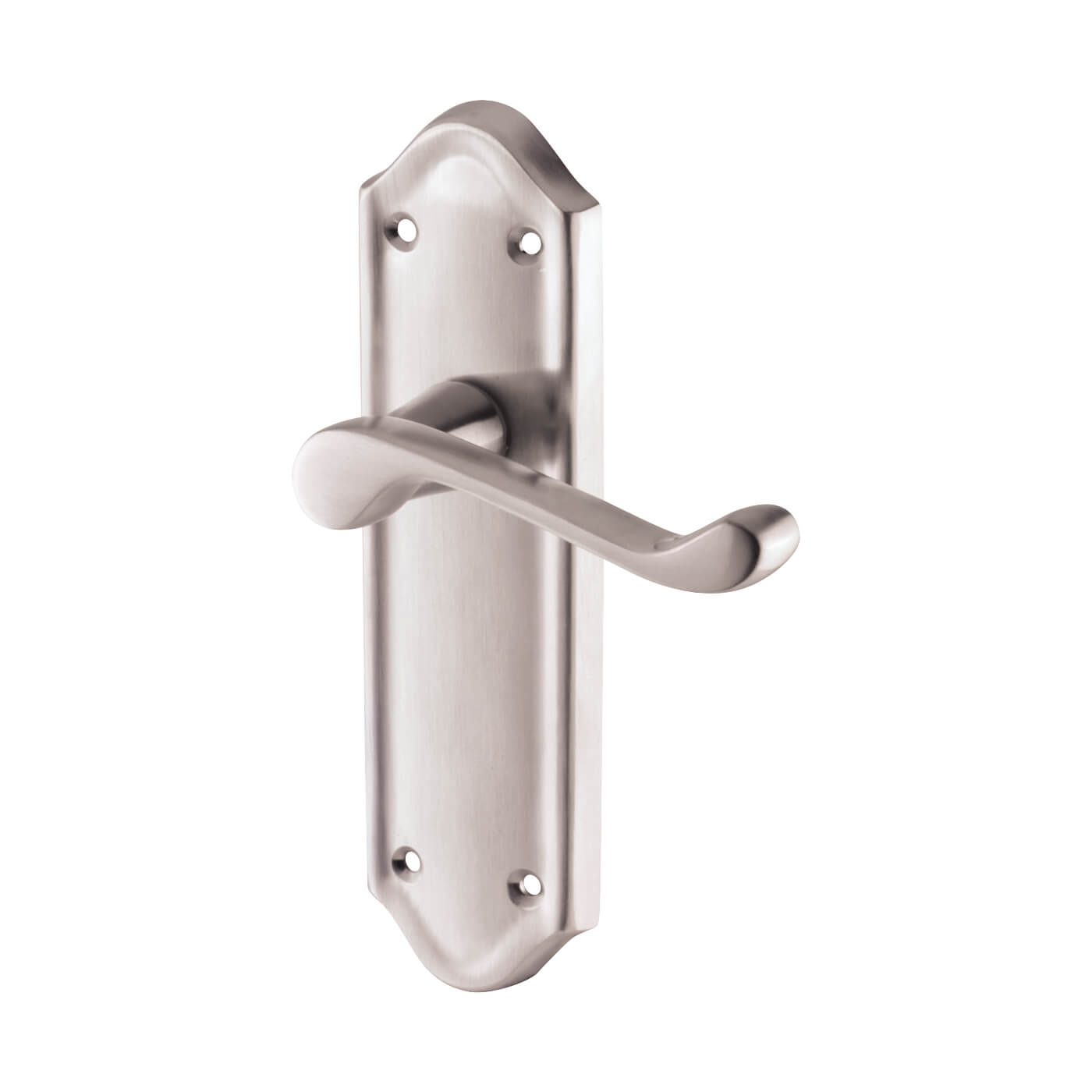 Satin Chrome Scroll Latch Door Handles Pack - Ashmead Range - view 5