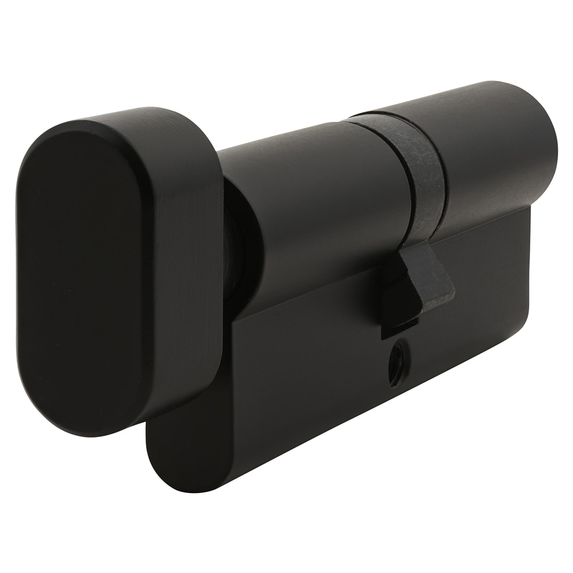 5 Pin 80mm Euro Thumbturn Cylinder - 40mm Turn + 40mm - Matt Black - Keyed to Differ - view 2