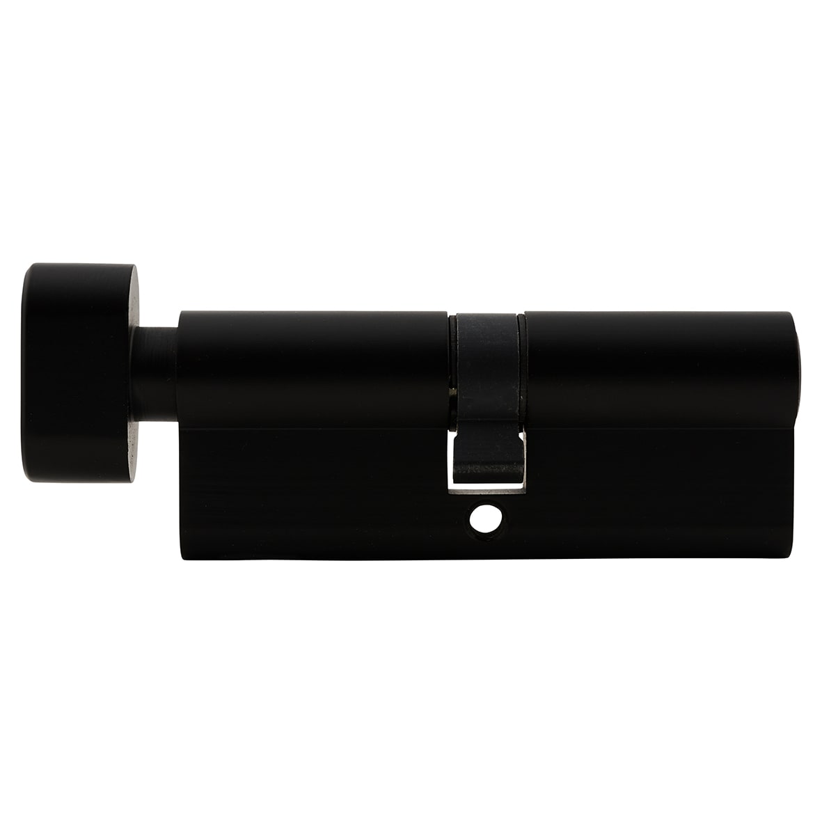 5 Pin 80mm Euro Thumbturn Cylinder - 40mm Turn + 40mm - Matt Black - Keyed to Differ - view 3