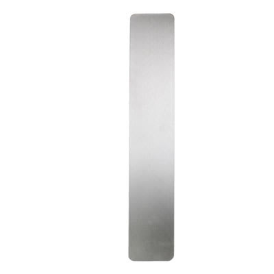 Stainless Steel Self Adhesive Plain Finger Plate - 450 x 75 x 1.5mm - Satin - view 2