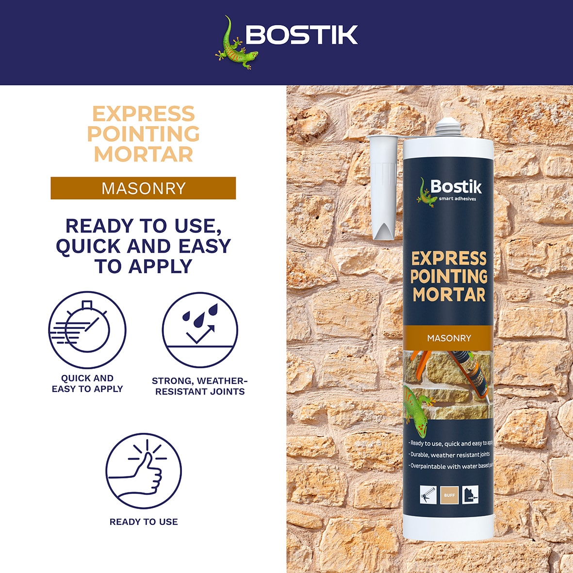 Express Pointing Mortar - 310ml - Buff - view 4