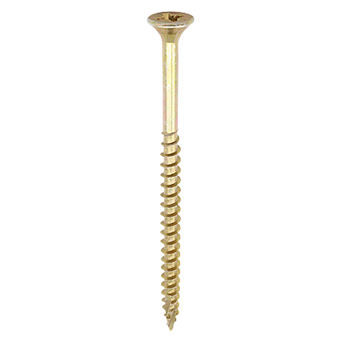 C2 Strong-Fix Pozi Double Countersunk Wood Screws - 5.0 x 120mm - Yellow Zinc - Pack of 100 - view 2
