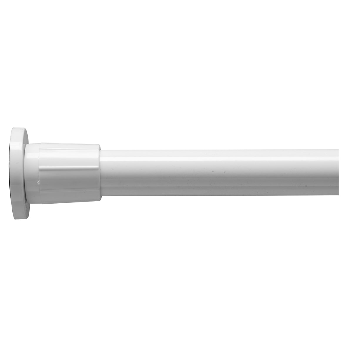 Shower Rail - Telescopic Rod - 700-1220mm Length - White - view 2