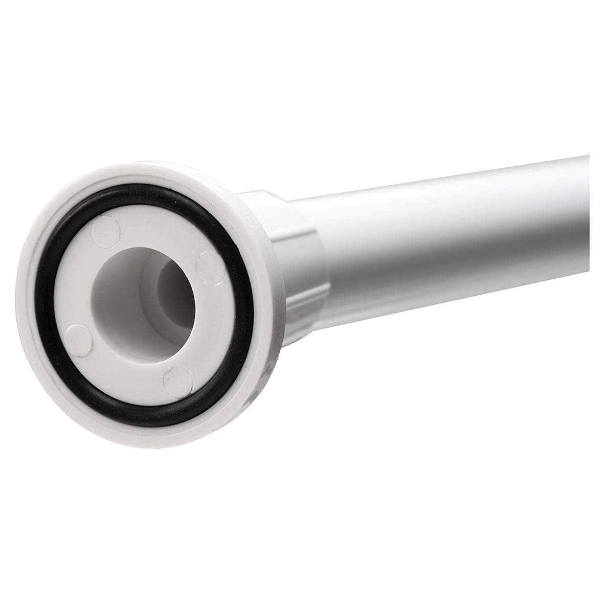 Shower Rail - Telescopic Rod - 700-1220mm Length - White - view 4