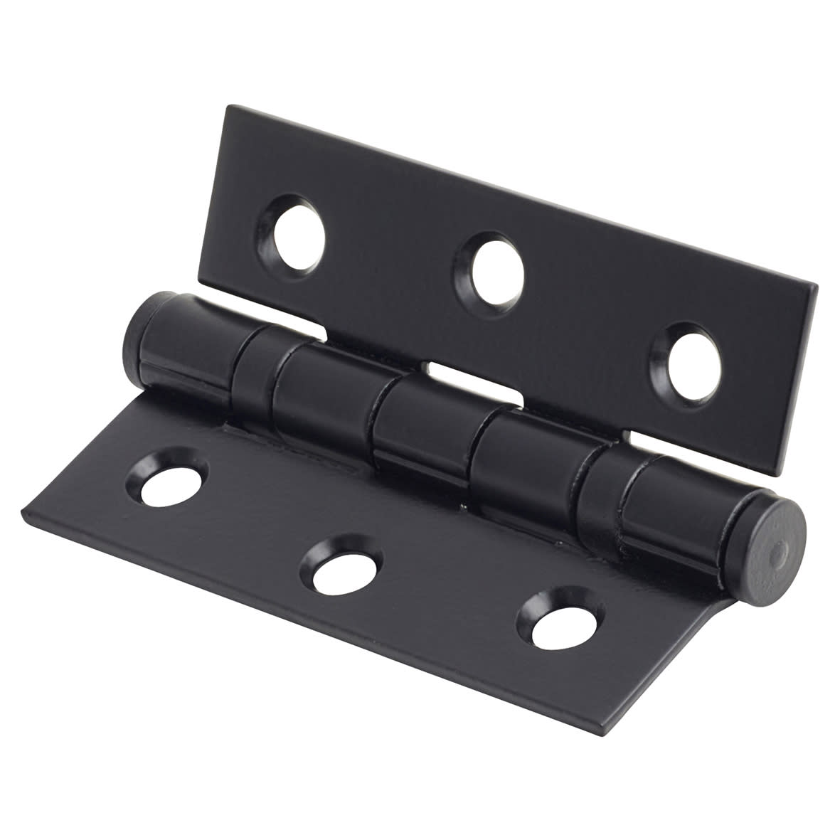 Matt Black Latch Door Handles on Rose Pack - Lexi Range - view 6