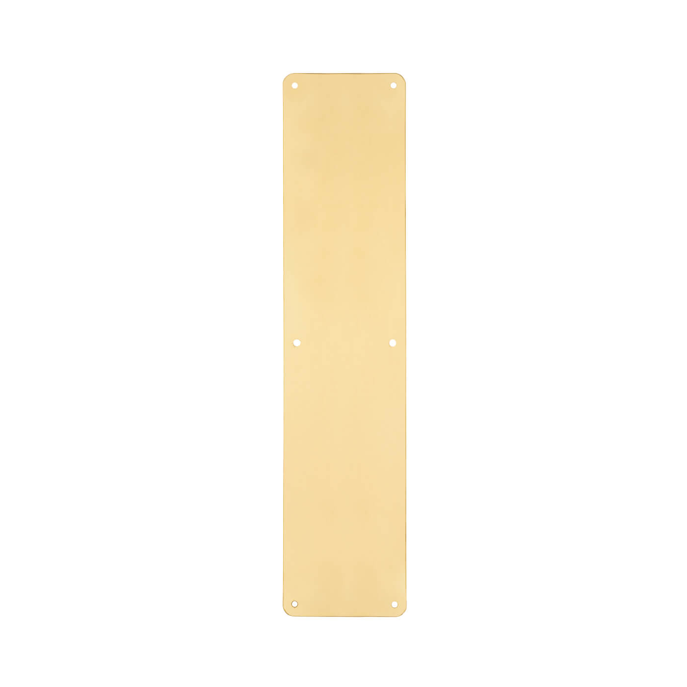 Solid Brass Plain Finger Plate - 450 x 100 x 1.5mm - Polished - view 2
