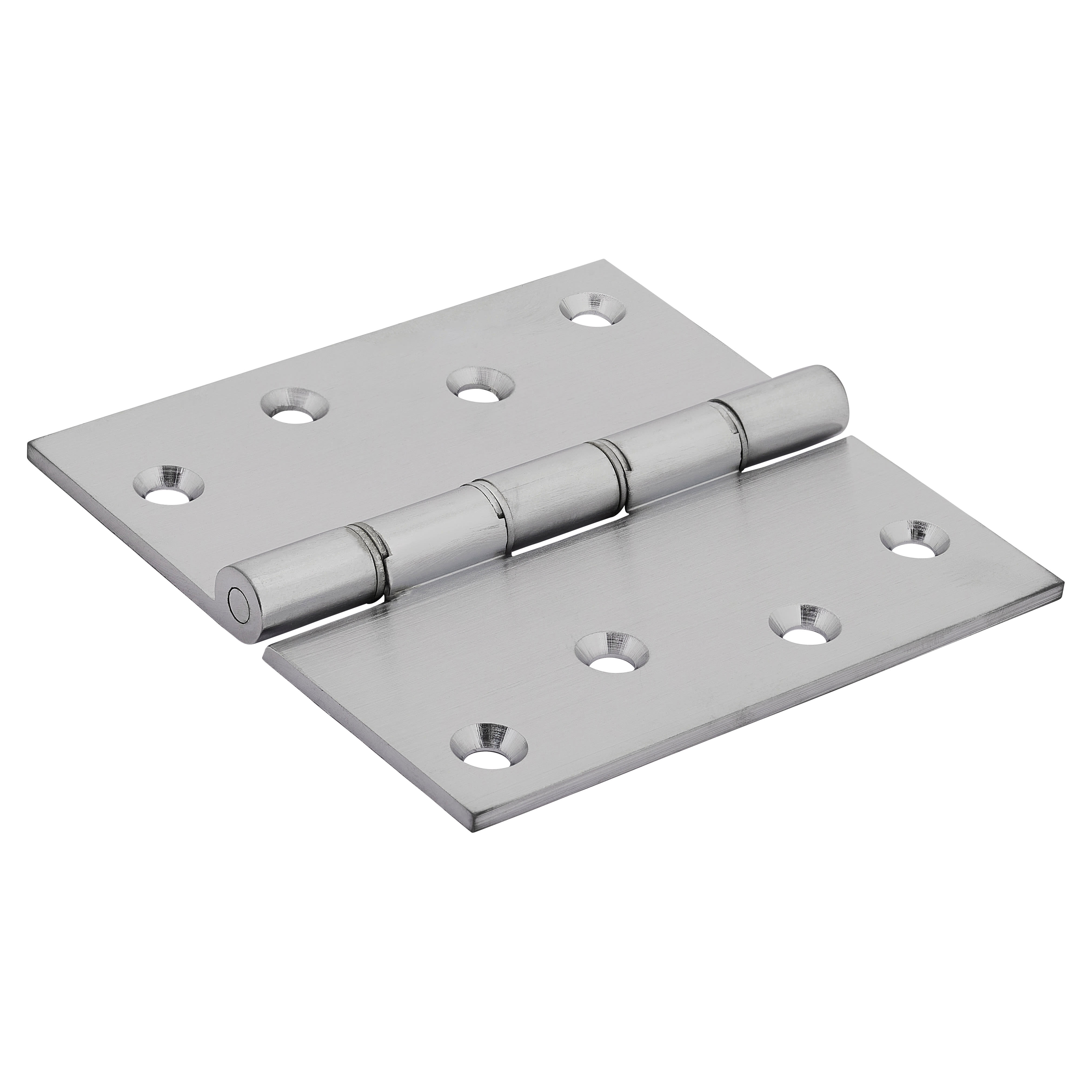 Quality Projection Hinge - 102 x 102 x 3mm - Satin Chrome - Pair - view 2