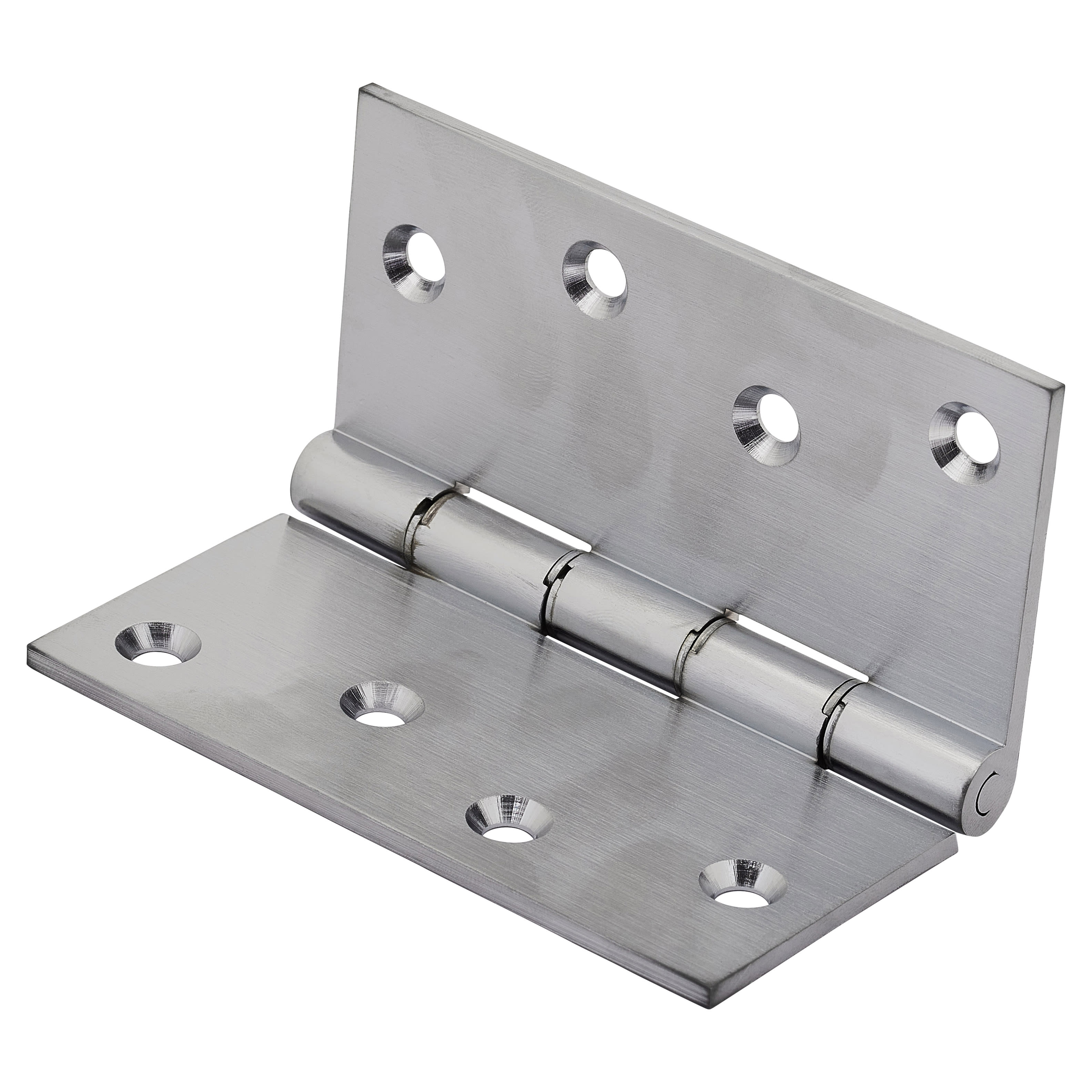 Quality Projection Hinge - 102 x 102 x 3mm - Satin Chrome - Pair - view 3